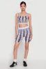 Seamless Geometric Print Crop Top sold by Rainbow