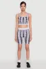 Seamless Geometric Print Crop Top sold by Rainbow