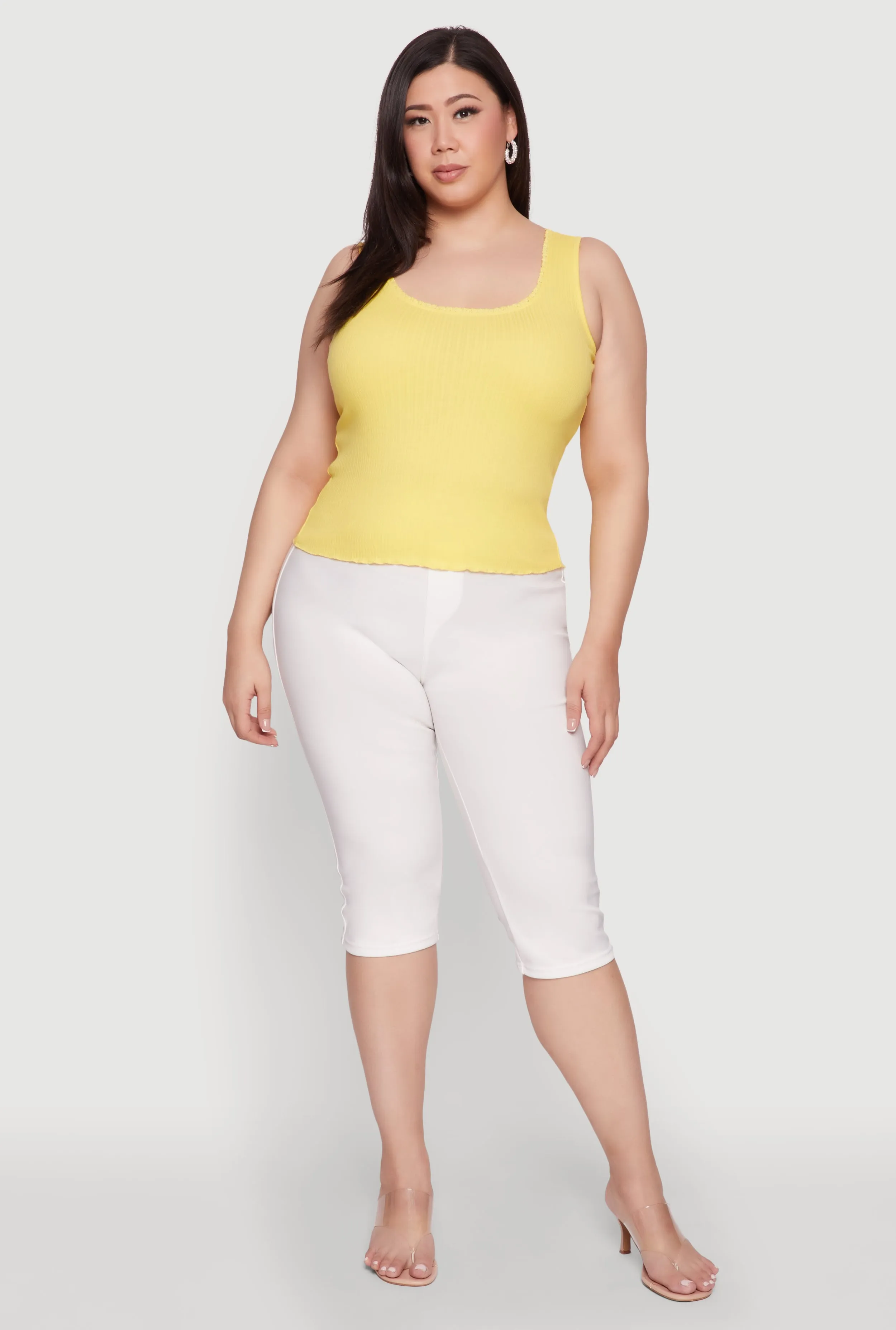 Plus Size Scoop Neck Tank Top sold by Rainbow