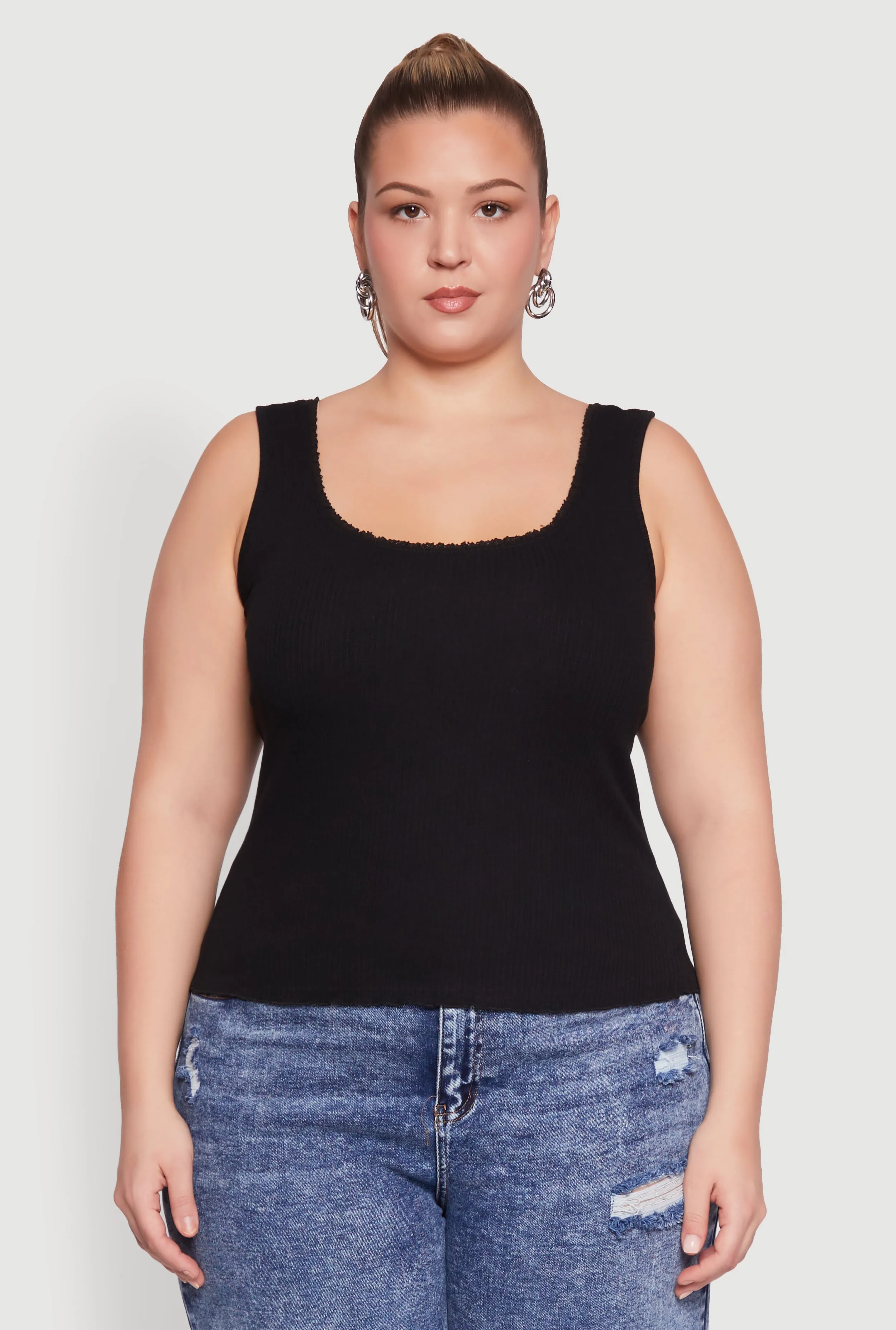 Plus Size Scoop Neck Tank Top sold by Rainbow product image thumbnail 2