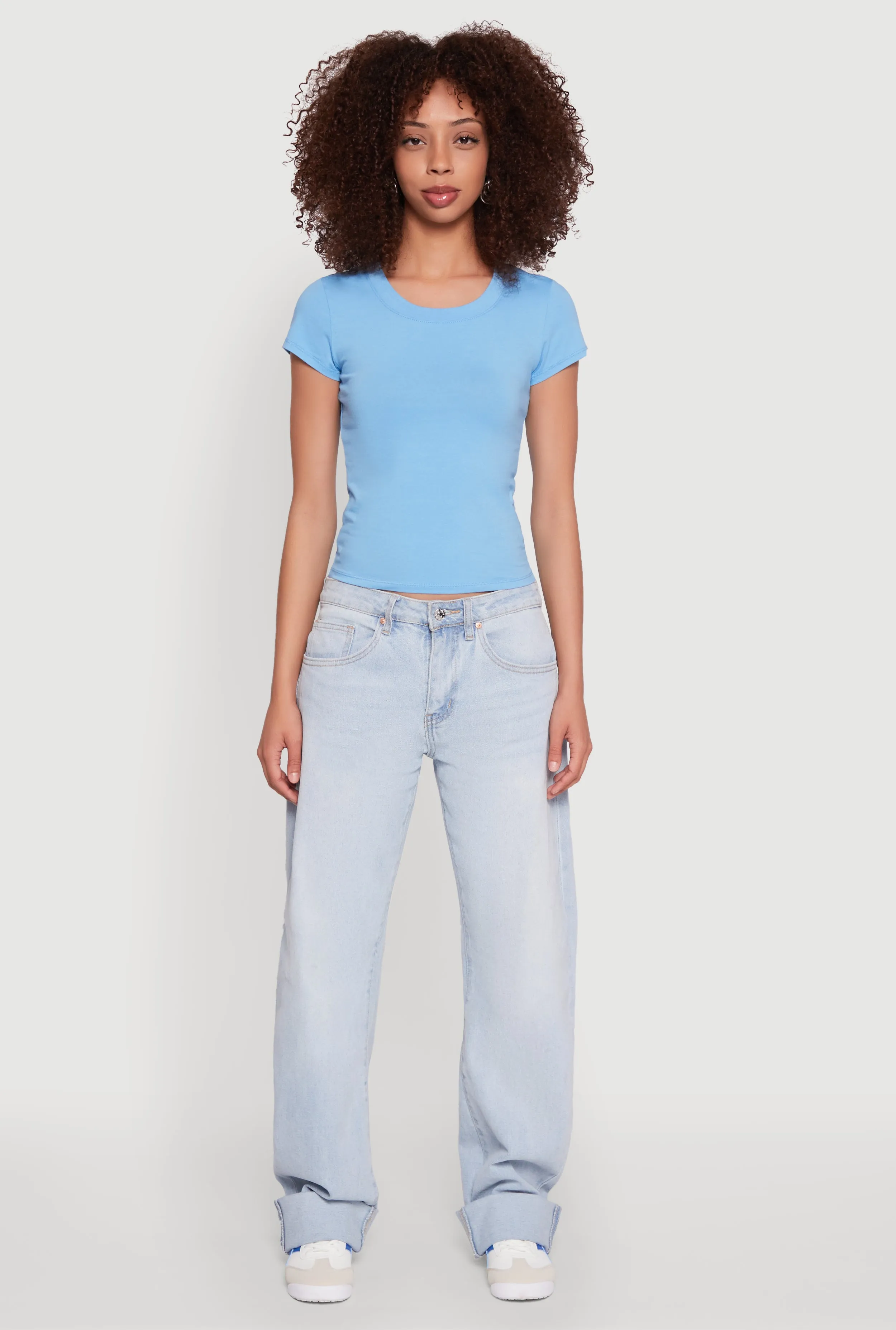 Basic Crew Neck Top sold by Rainbow