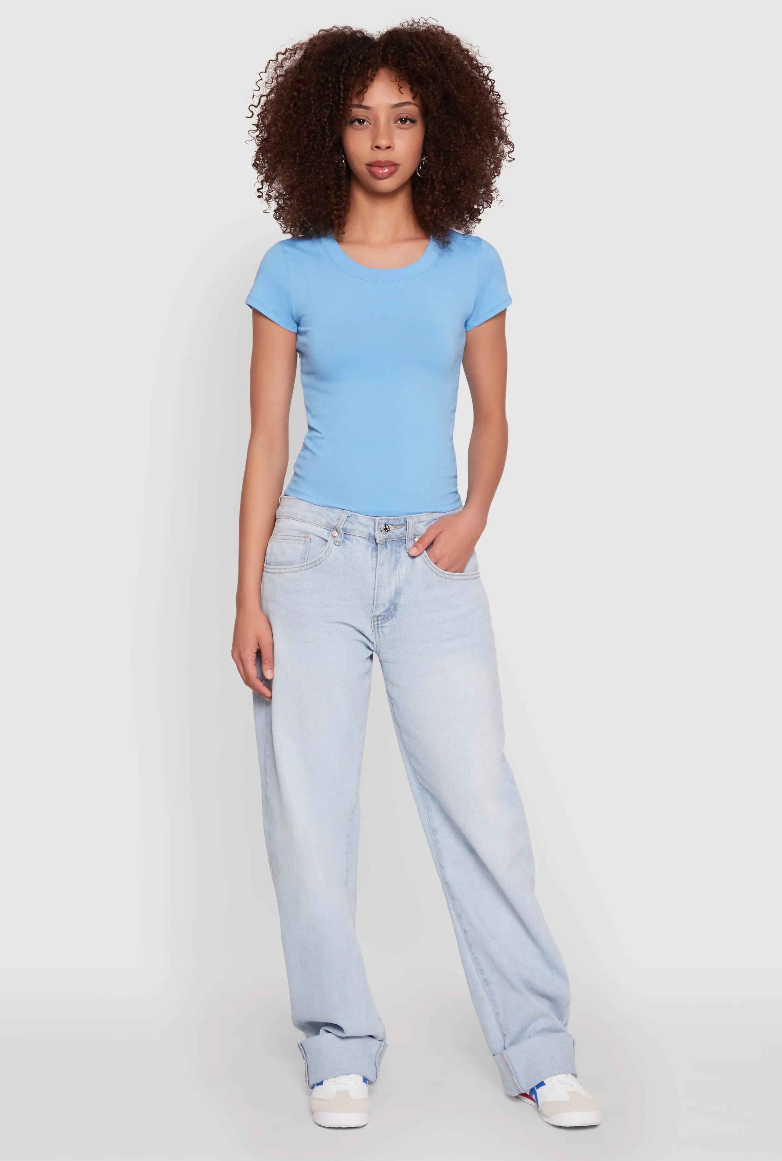 Basic Crew Neck Top sold by Rainbow product image thumbnail 3