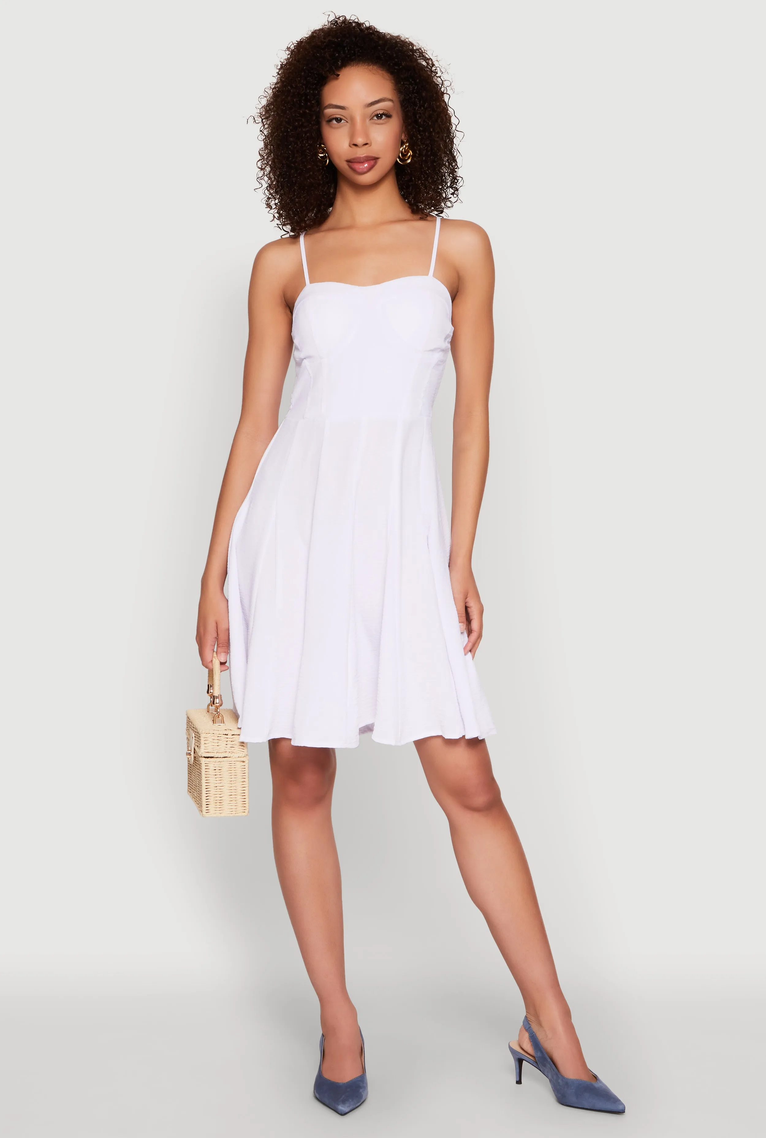 Airy Bustier Pleated Skater Dress sold by Rainbow product image thumbnail 2