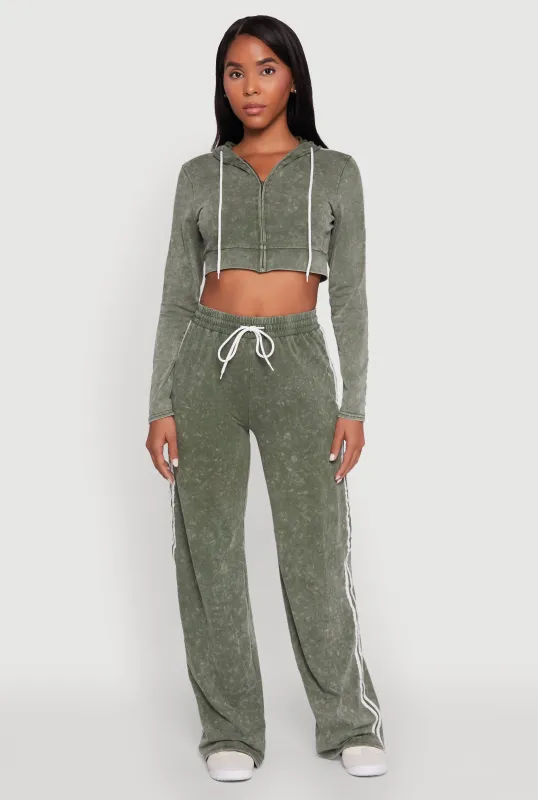 Daisy Mineral Wash Varsity Stripe Pants sold by Rainbow