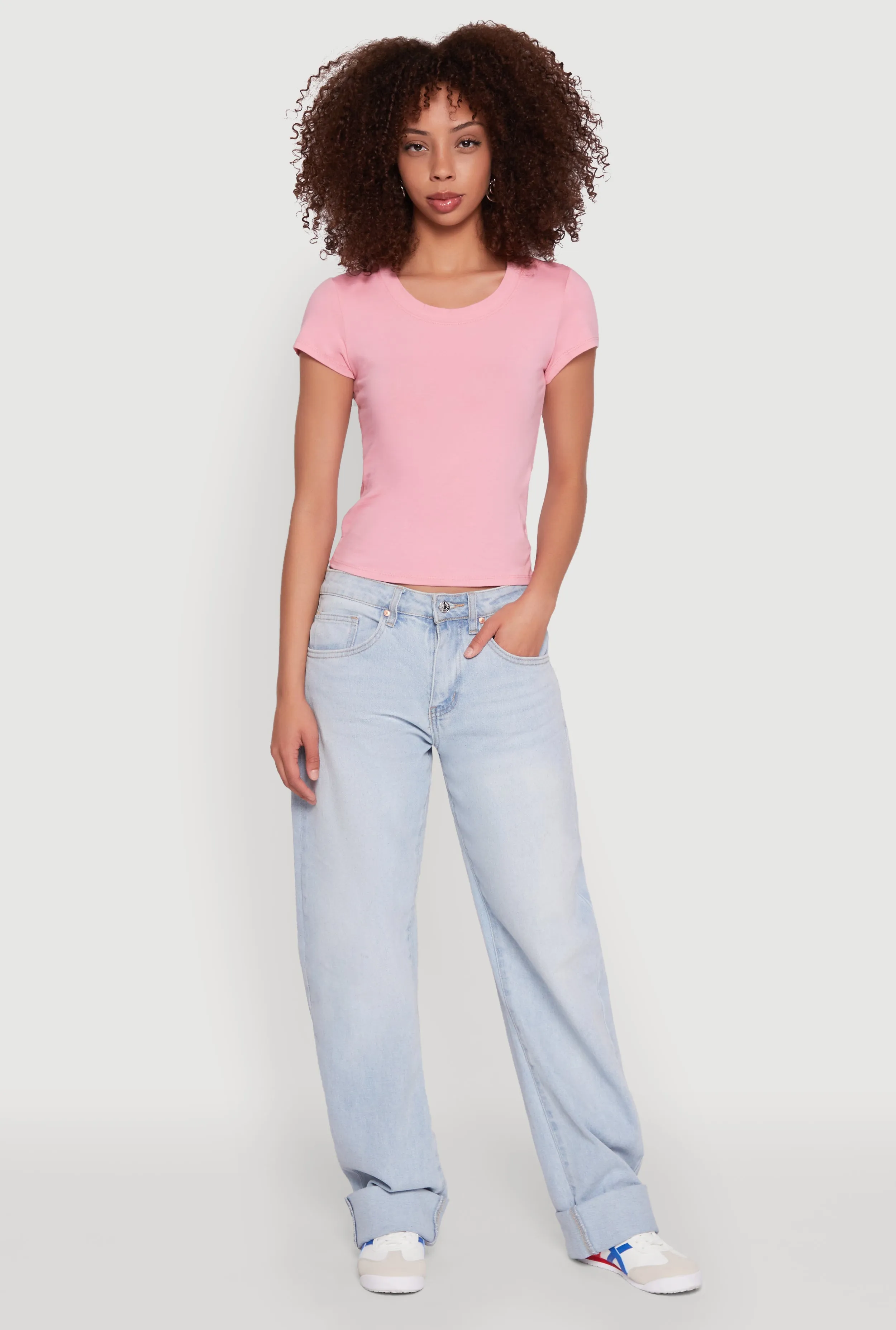 Basic Crew Neck Top sold by Rainbow product image thumbnail 3