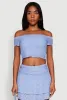 Madden Girl Lace Off The Shoulder Crop Top sold by Rainbow