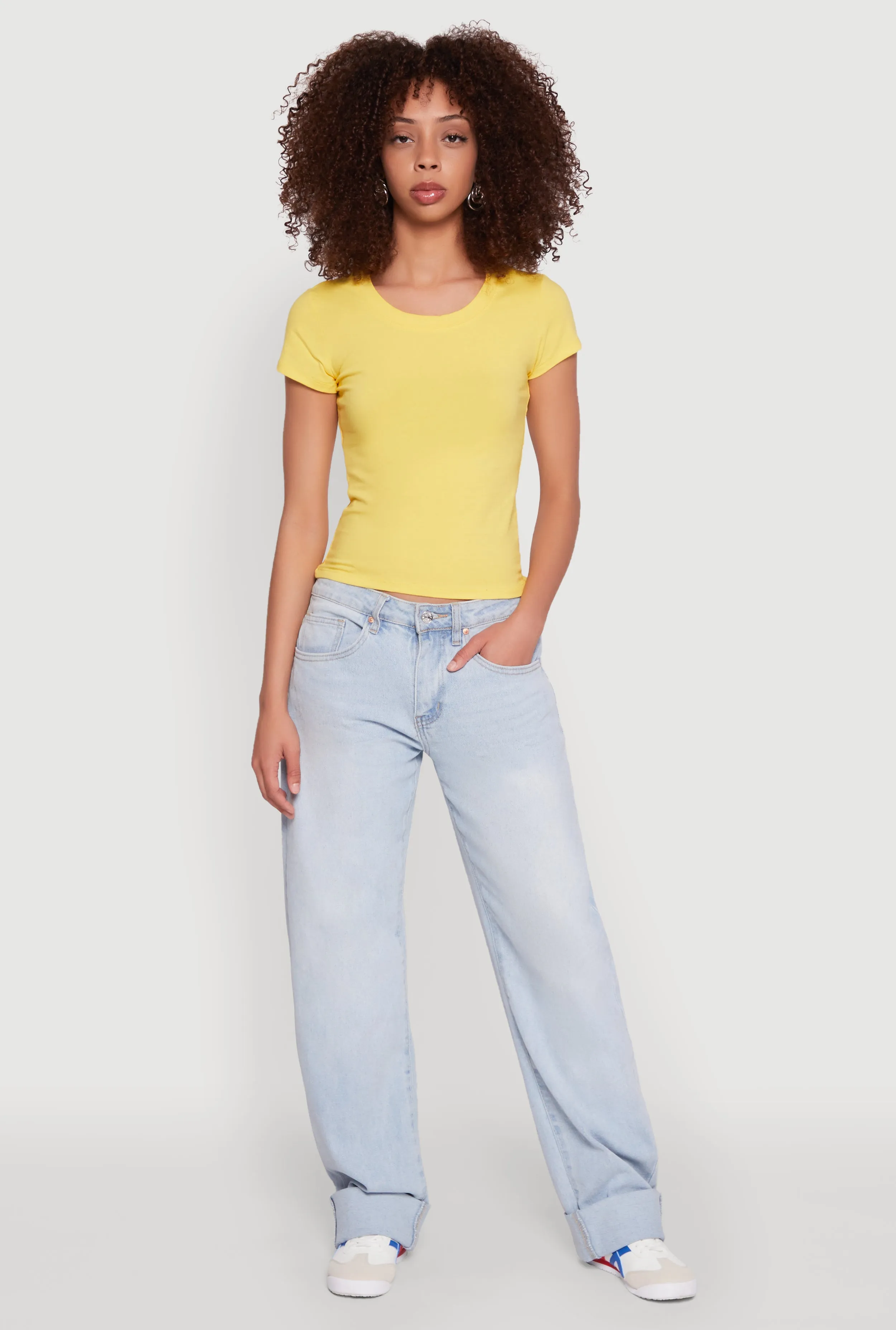 Basic Crew Neck Top sold by Rainbow product image thumbnail 3