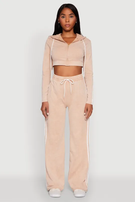 Daisy Mineral Wash Varsity Stripe Pants sold by Rainbow