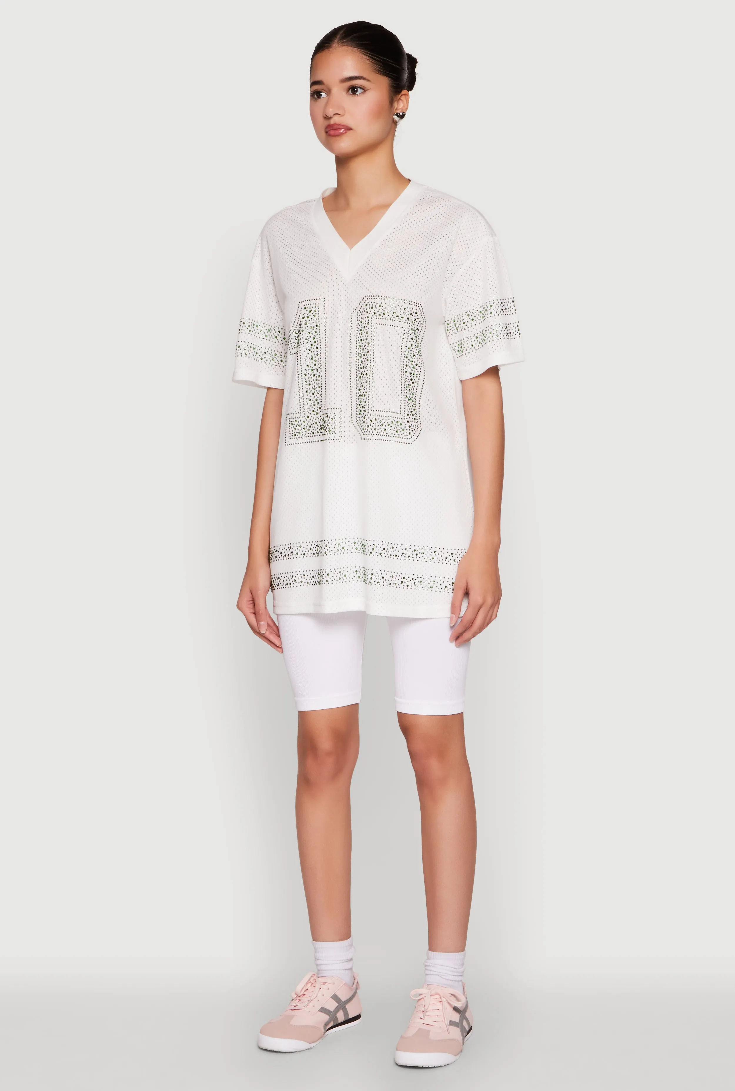 Rhinestone Graphic Short Sleeve Jersey Top sold by Rainbow product image thumbnail 5