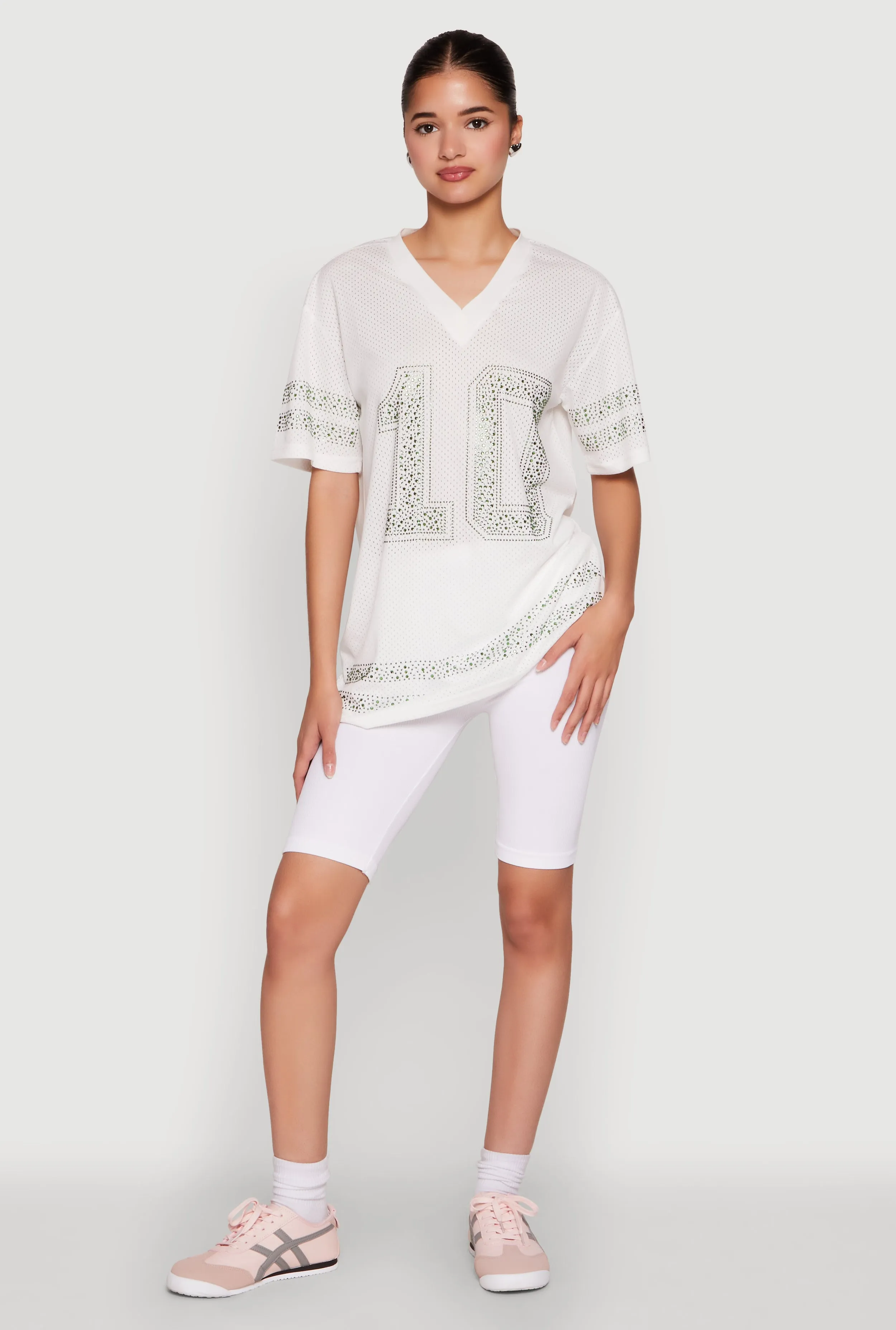 Rhinestone Graphic Short Sleeve Jersey Top sold by Rainbow product image thumbnail 3