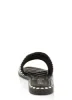 Studded Trim Rhinestone Single Band Slide Sandals sold by Rainbow