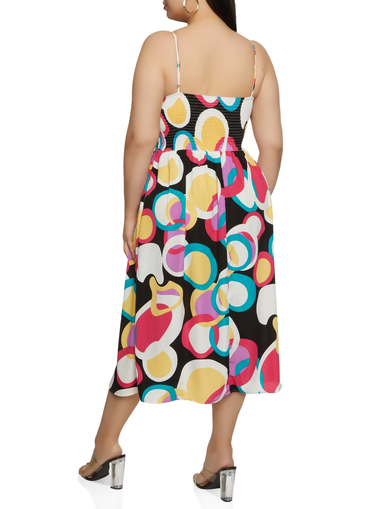 Plus Size Printed Bustier Maxi Sundress sold by Rainbow product image thumbnail 3