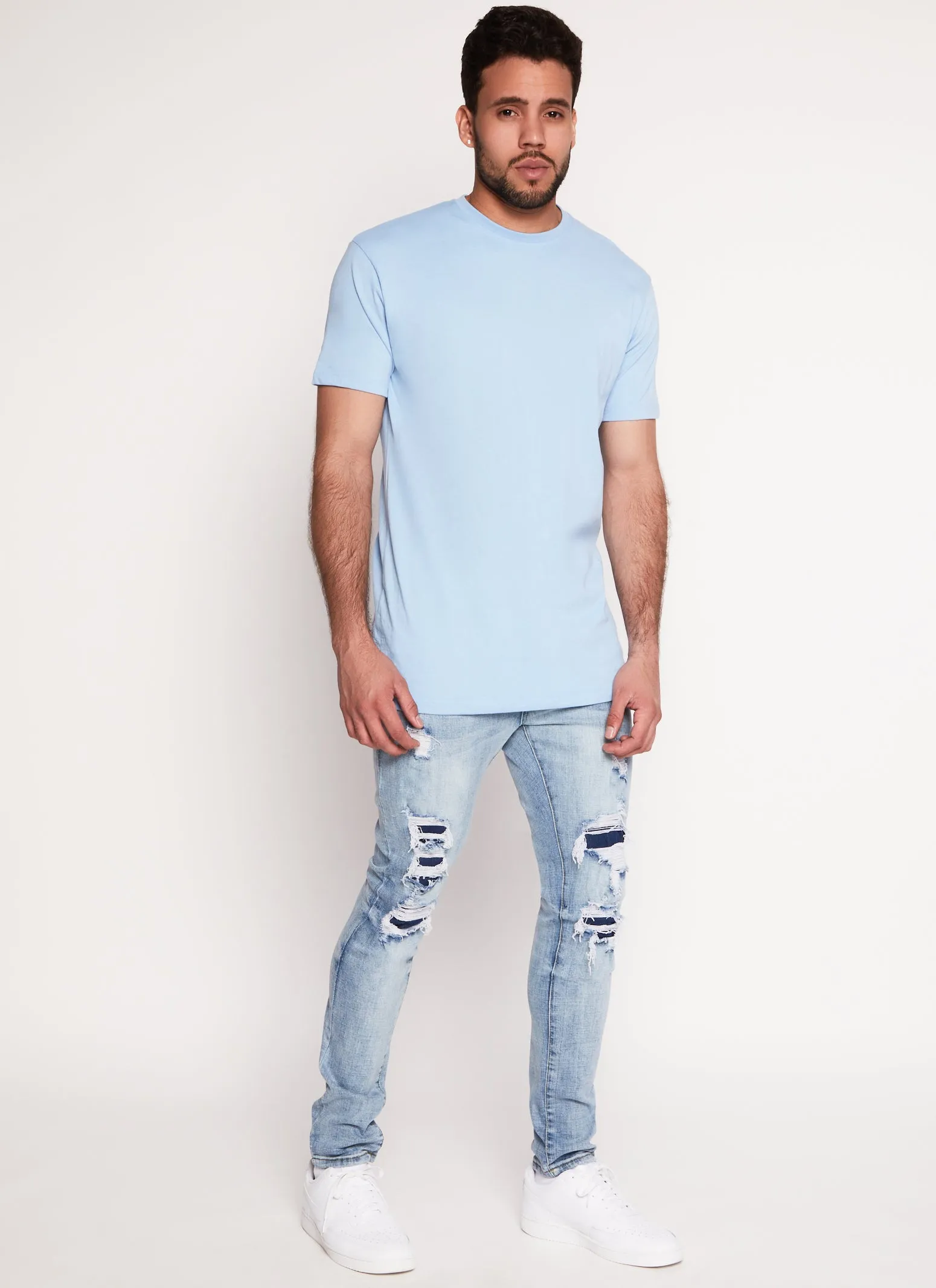 Mens Basic Crew Neck T Shirt sold by Rainbow product image thumbnail 2
