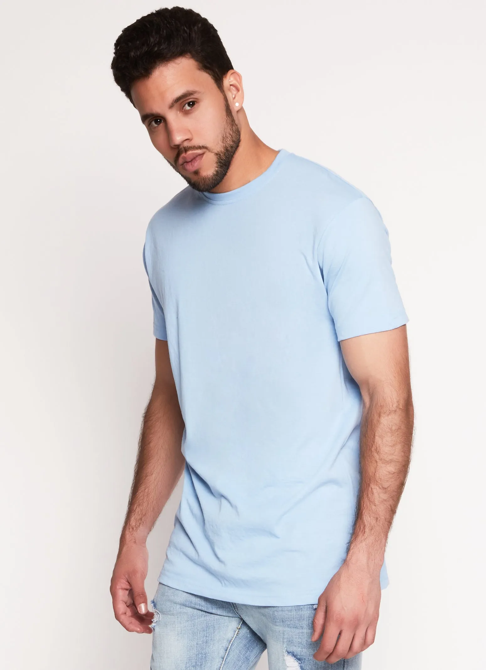 Mens Basic Crew Neck T Shirt sold by Rainbow