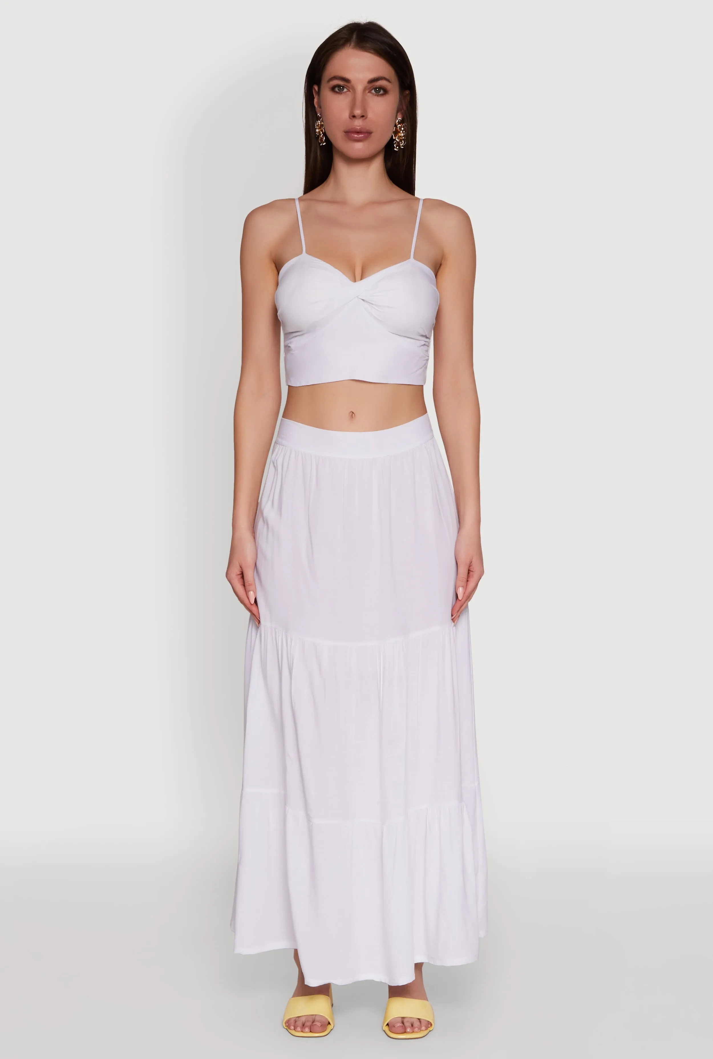 Stylish Padded Bustier with Twist Front Sweetheart Neckline sold by Rainbow product image thumbnail 3