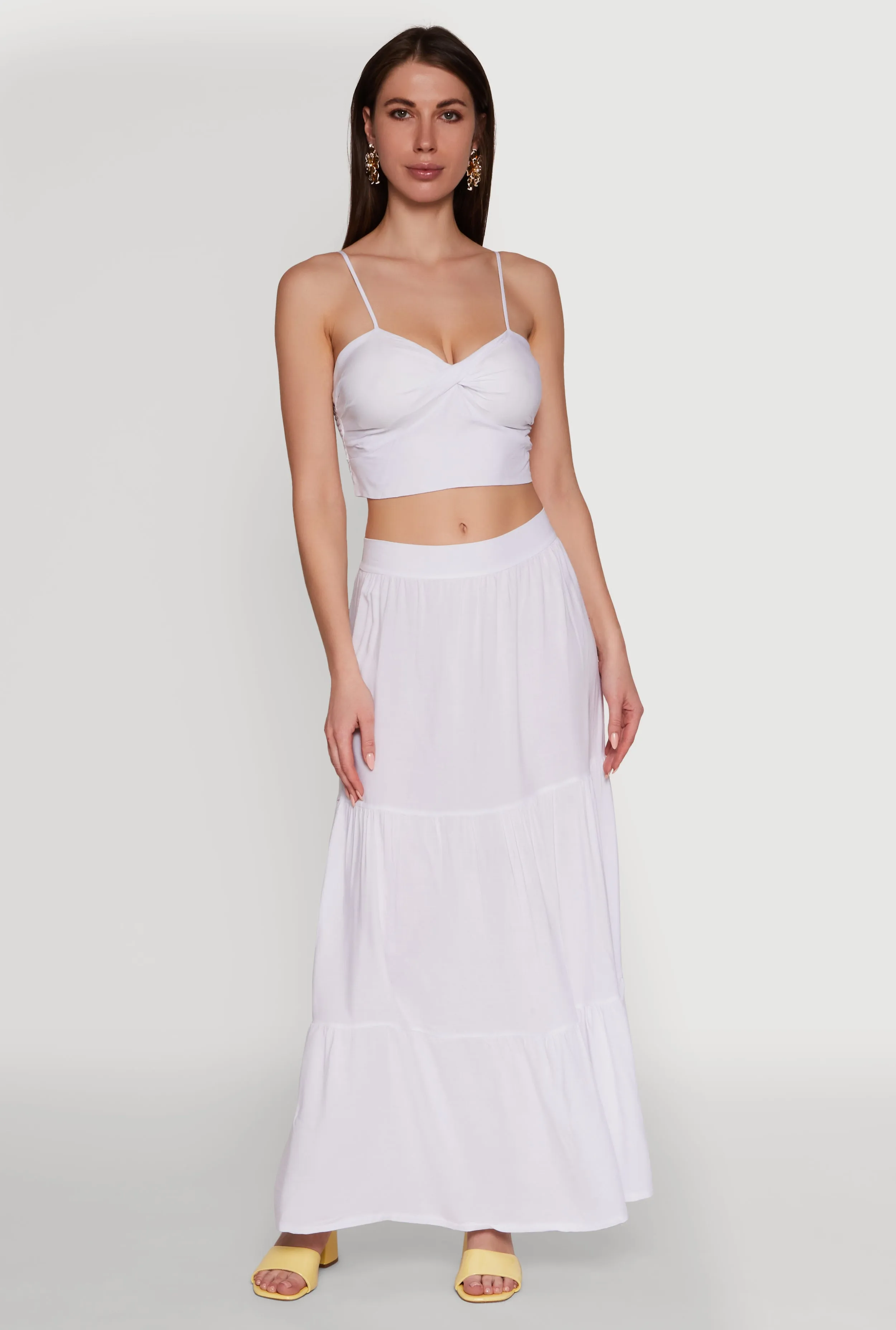 Stylish Padded Bustier with Twist Front Sweetheart Neckline sold by Rainbow product image thumbnail 2