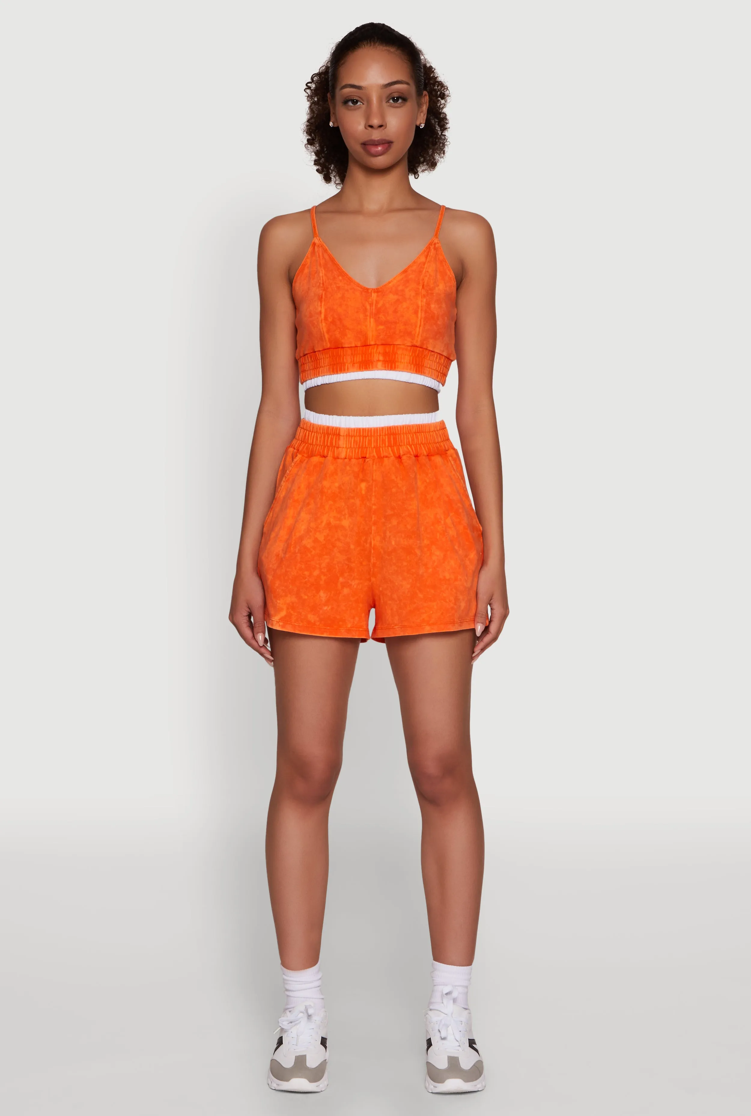 Chic High-Waisted Mineral Wash Shorts sold by Rainbow product image thumbnail 2