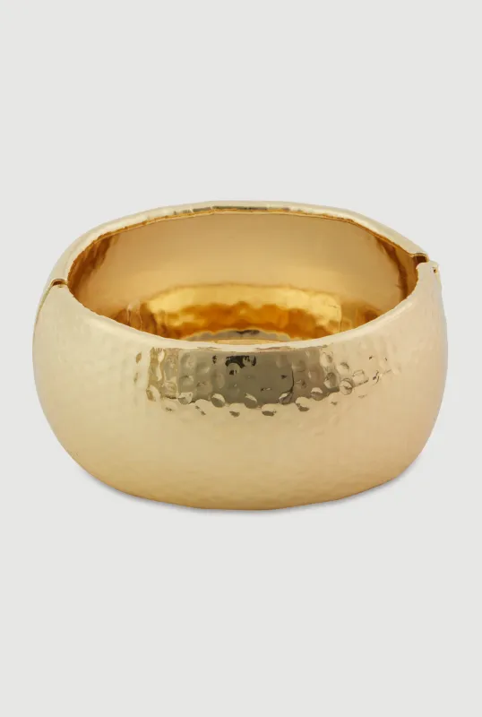 Elegant Metallic Cuff Bracelet sold by Rainbow