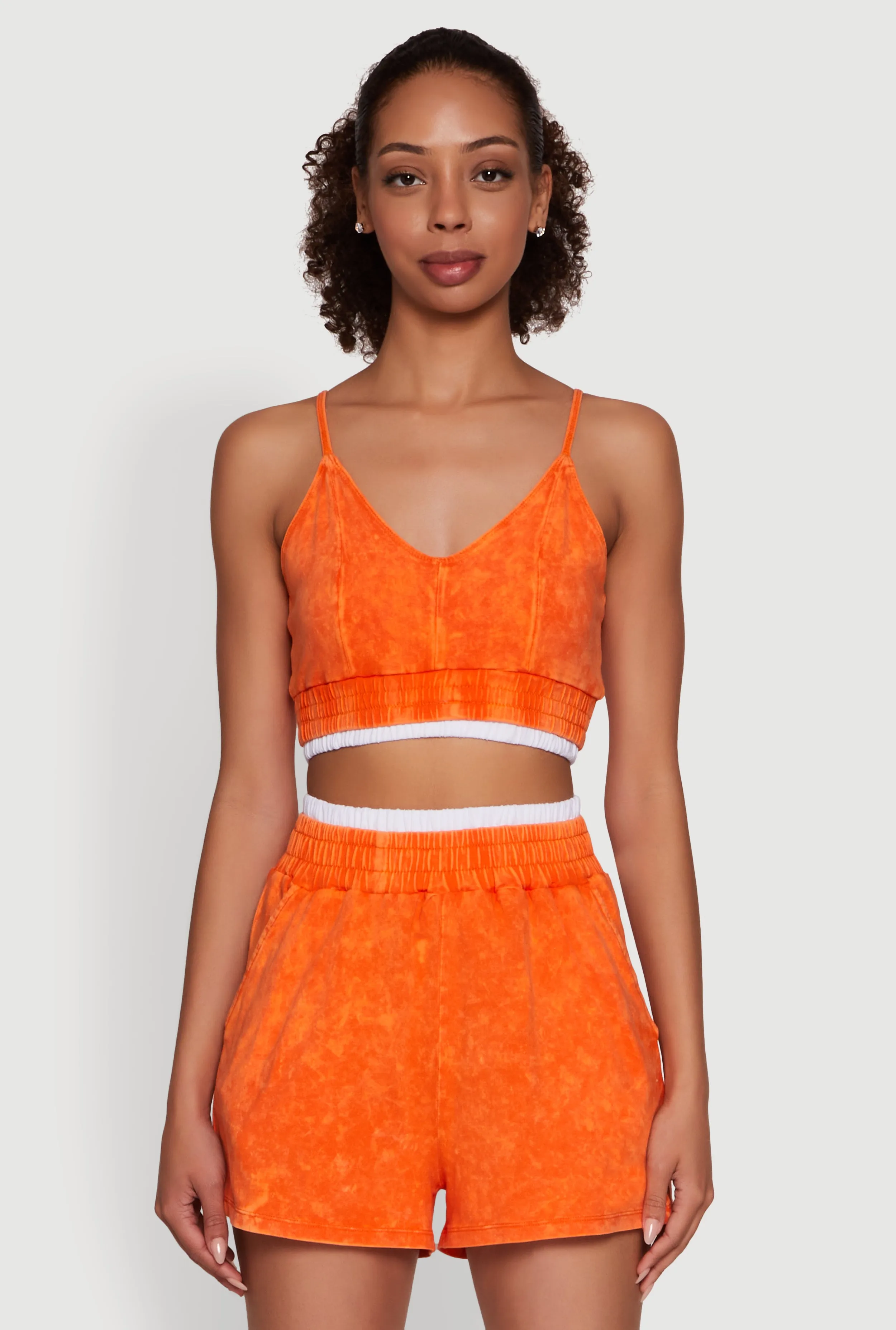 Mineral Wash Cropped Cami sold by Rainbow