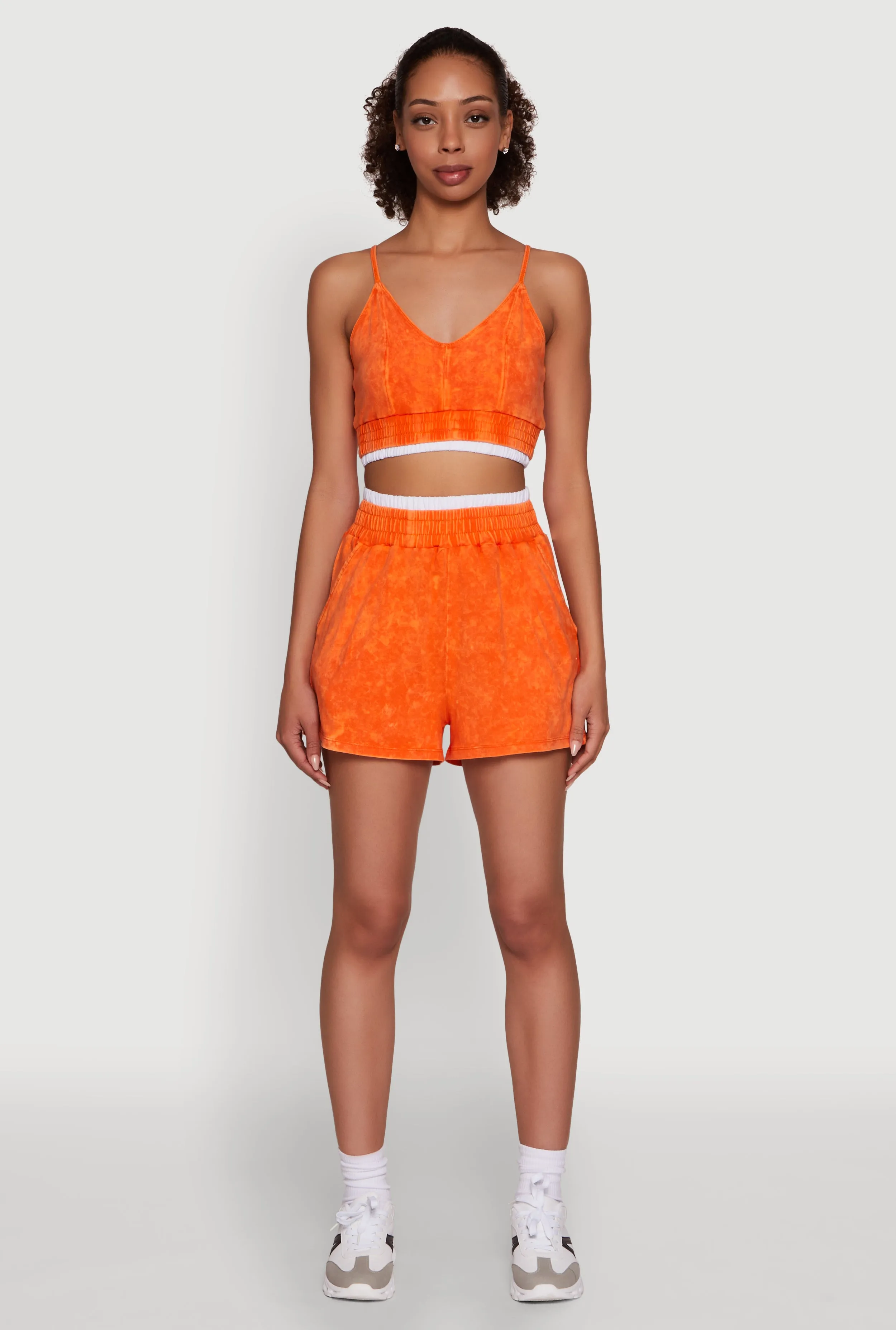 Mineral Wash Cropped Cami sold by Rainbow product image thumbnail 3