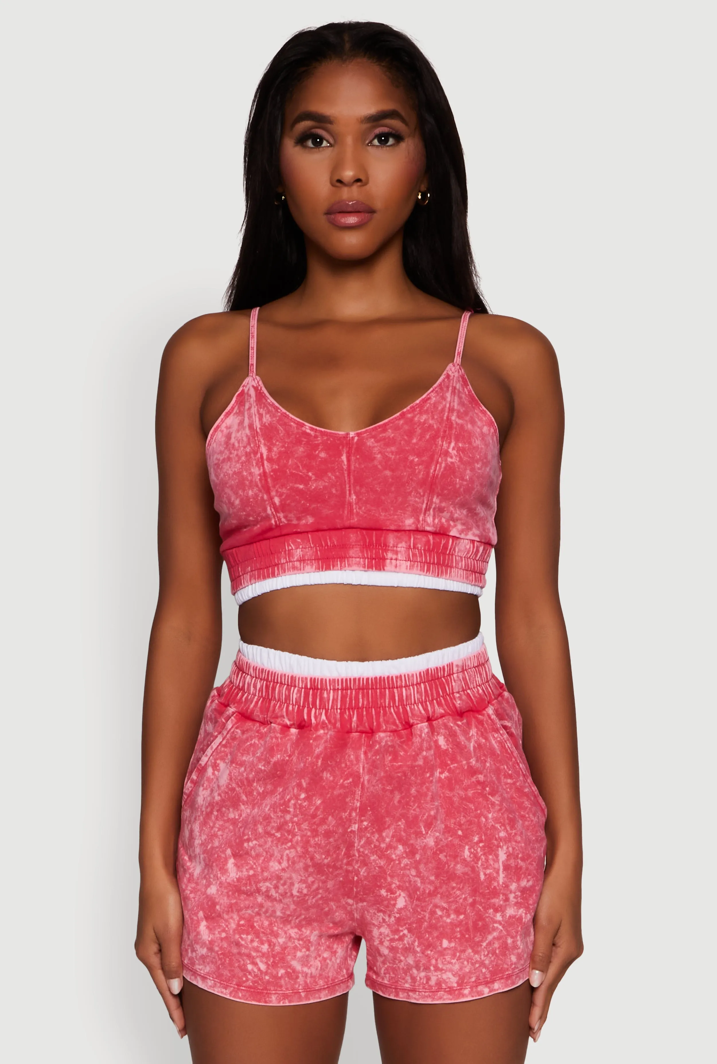 Mineral Wash Cropped Cami sold by Rainbow