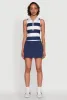 Varsity Stripe Ball Pocket High Waisted Tennis Skirt sold by Rainbow
