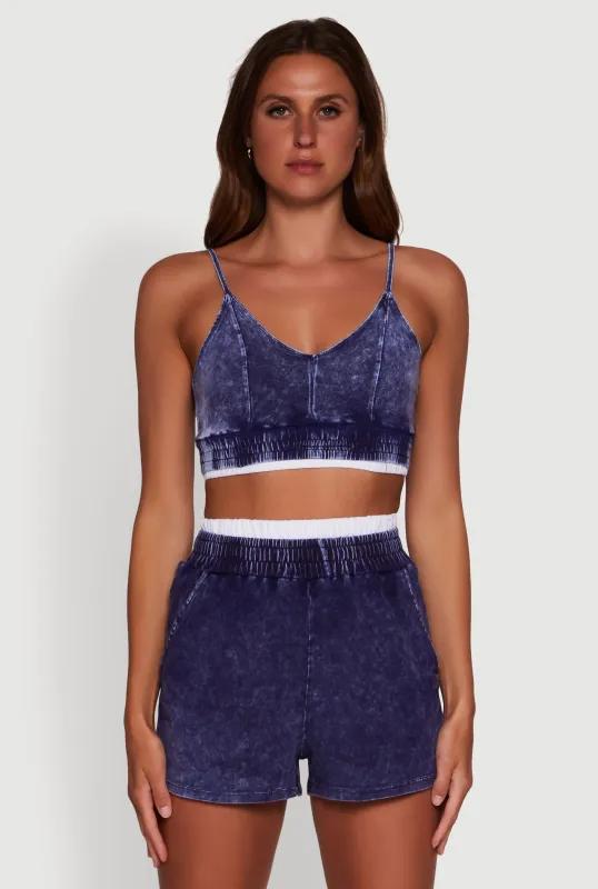 Mineral Wash Cropped Cami sold by Rainbow