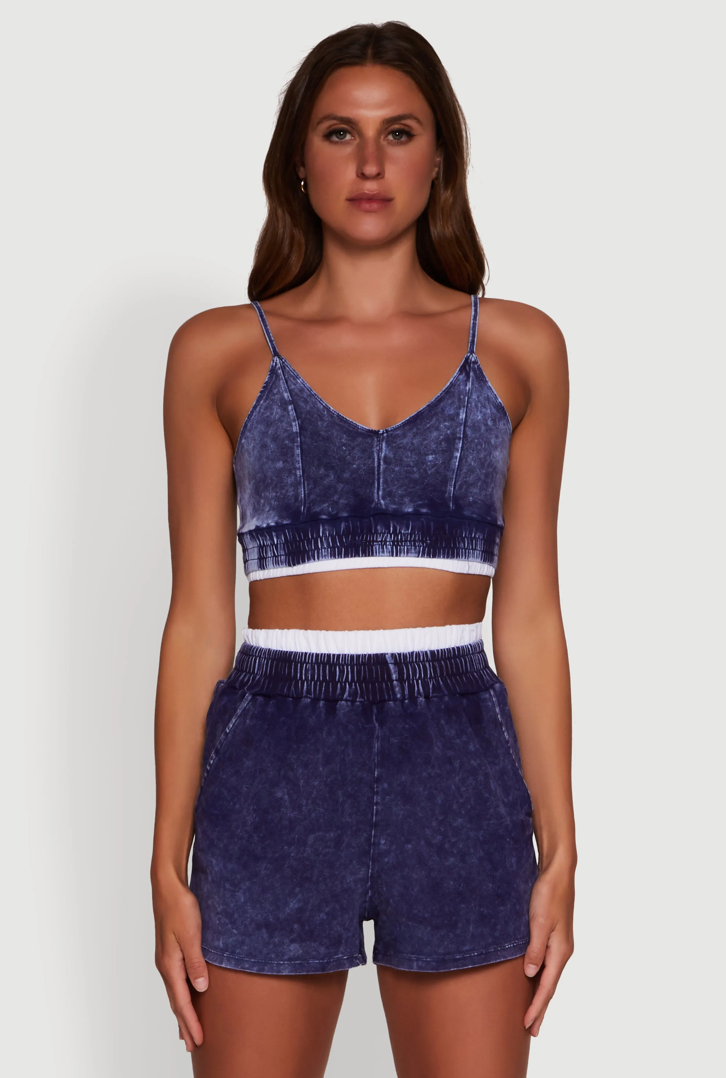 Mineral Wash Cropped Cami sold by Rainbow