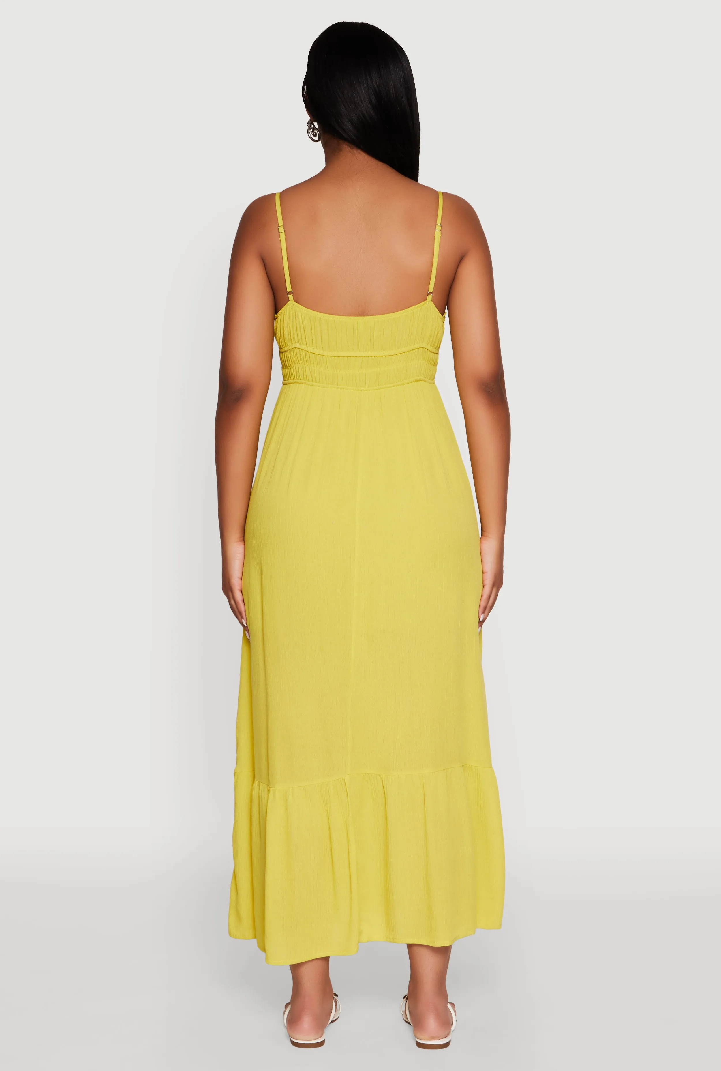 Tie Front Keyhole Maxi Dress sold by Rainbow product image thumbnail 5