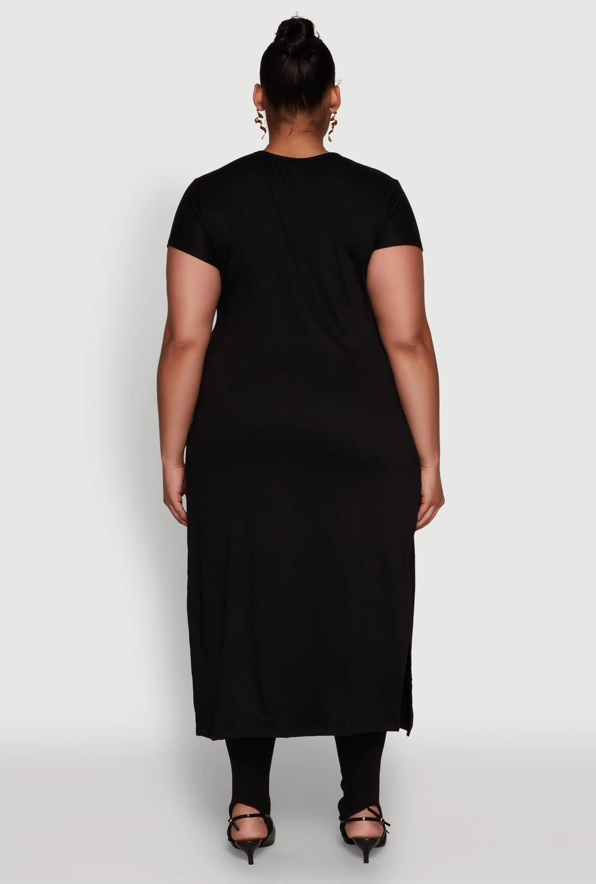 Plus Size Hustle Like A Boss Live Like A Queen Maxi Top sold by Rainbow product image thumbnail 5