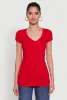 V Neck Basic Short Sleeve Tee sold by Rainbow