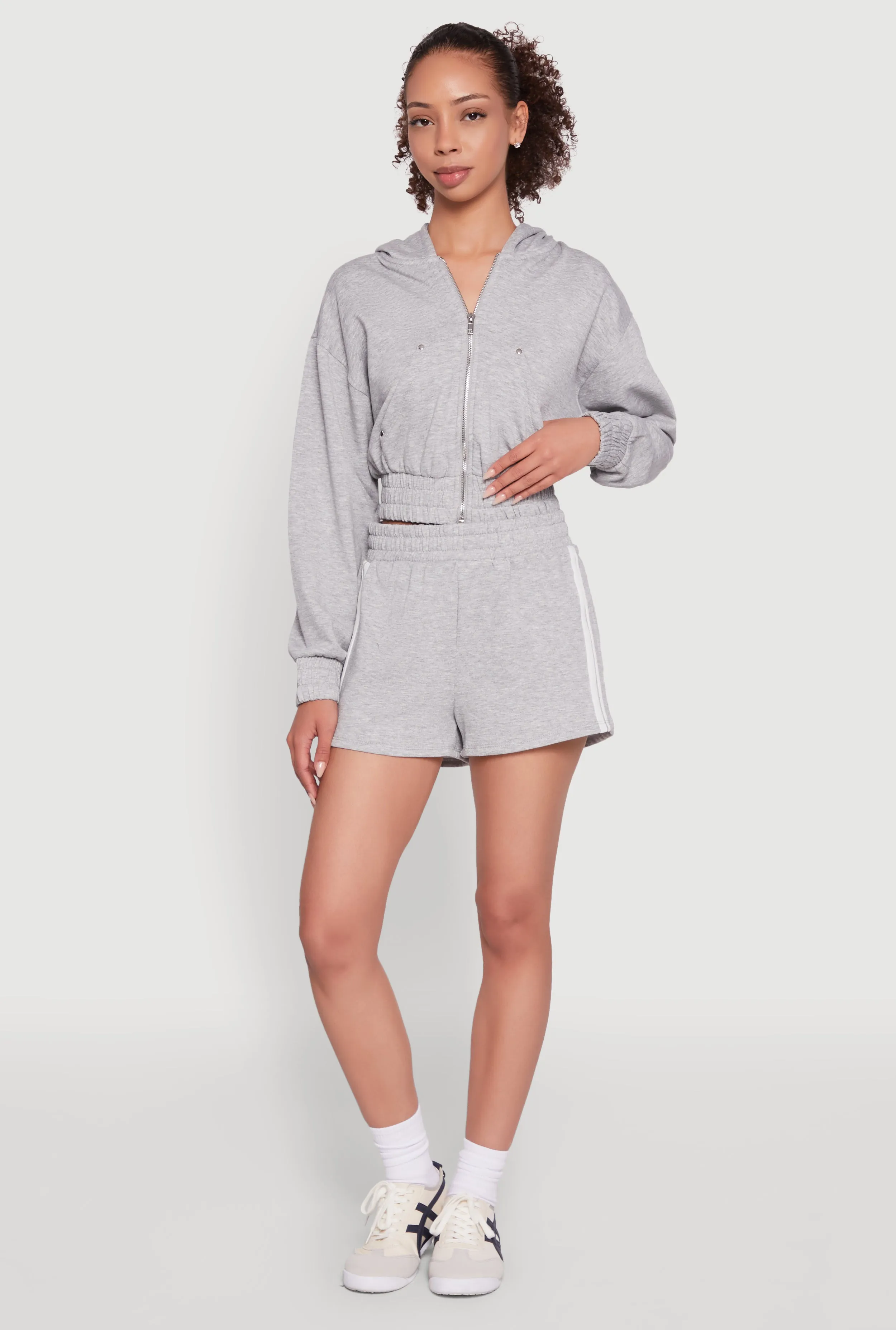 Iris Fleece Zip Front Hoodie sold by Rainbow product image thumbnail 2