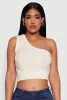 Haute Monde Stylish One Shoulder Crop Top sold by Rainbow