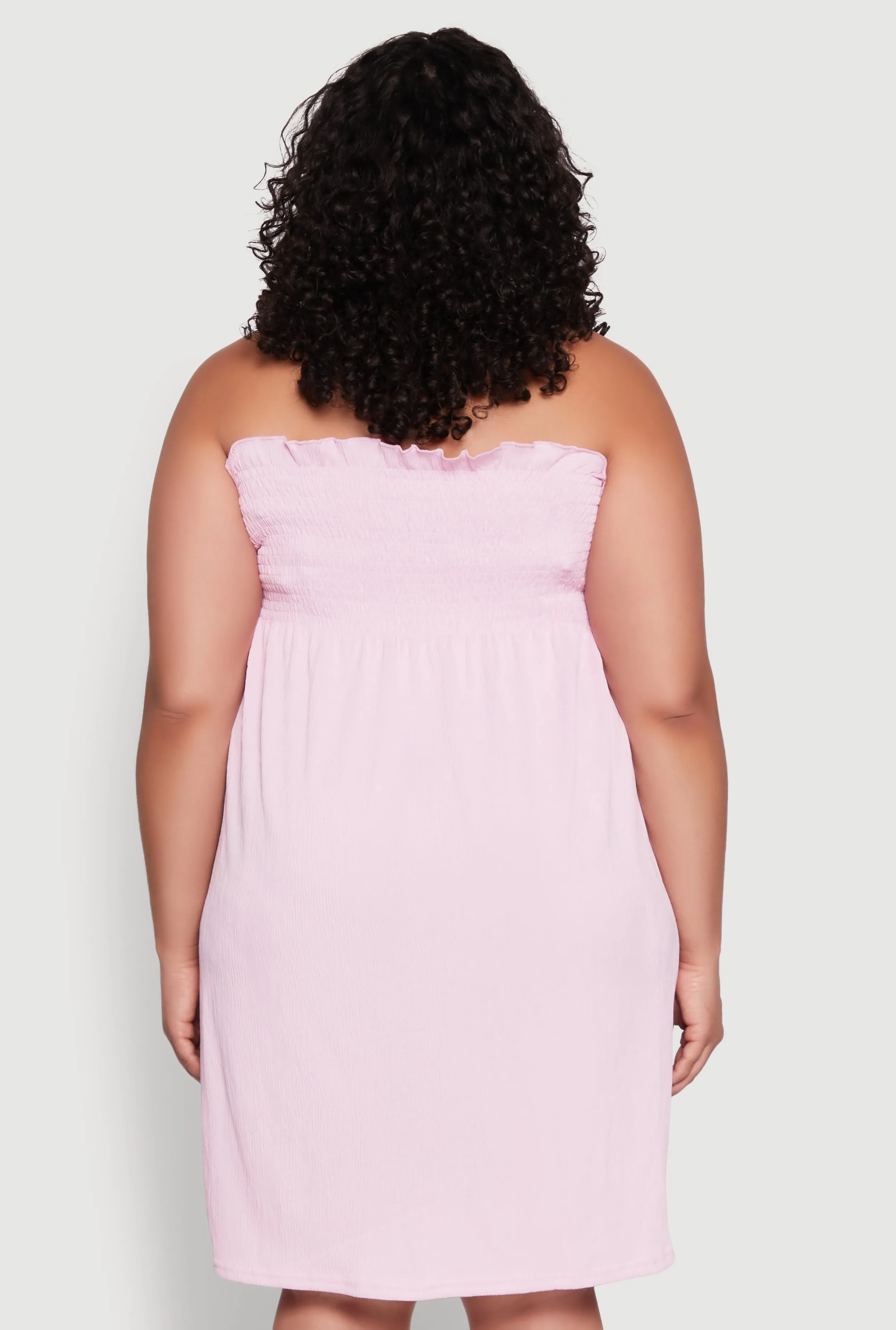 Plus Size Smocked Strapless Sleeveless Lingerie Pajama Nightgown sold by Rainbow product image thumbnail 3