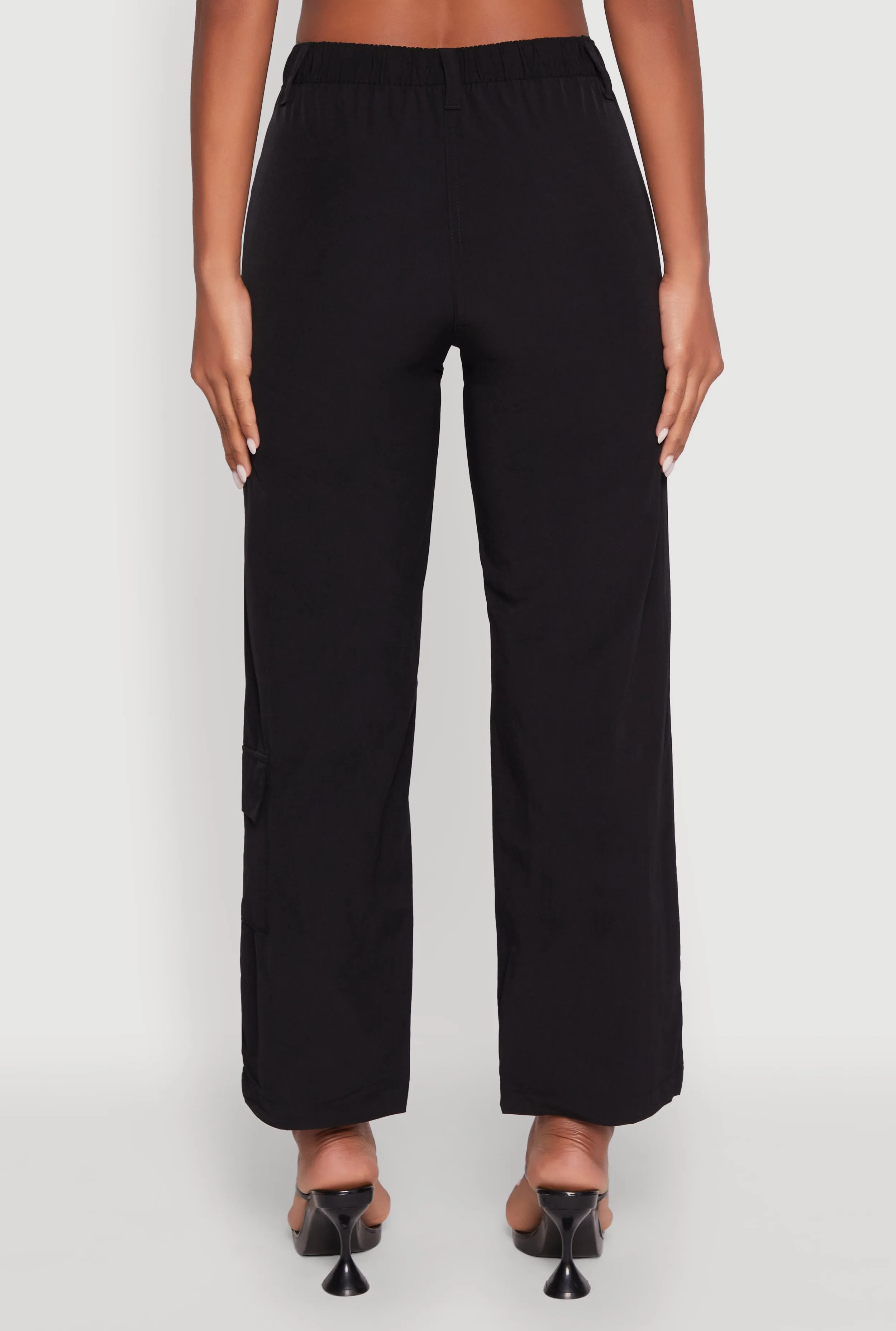 High Waisted Nylon Cargo Pants sold by Rainbow product image thumbnail 5