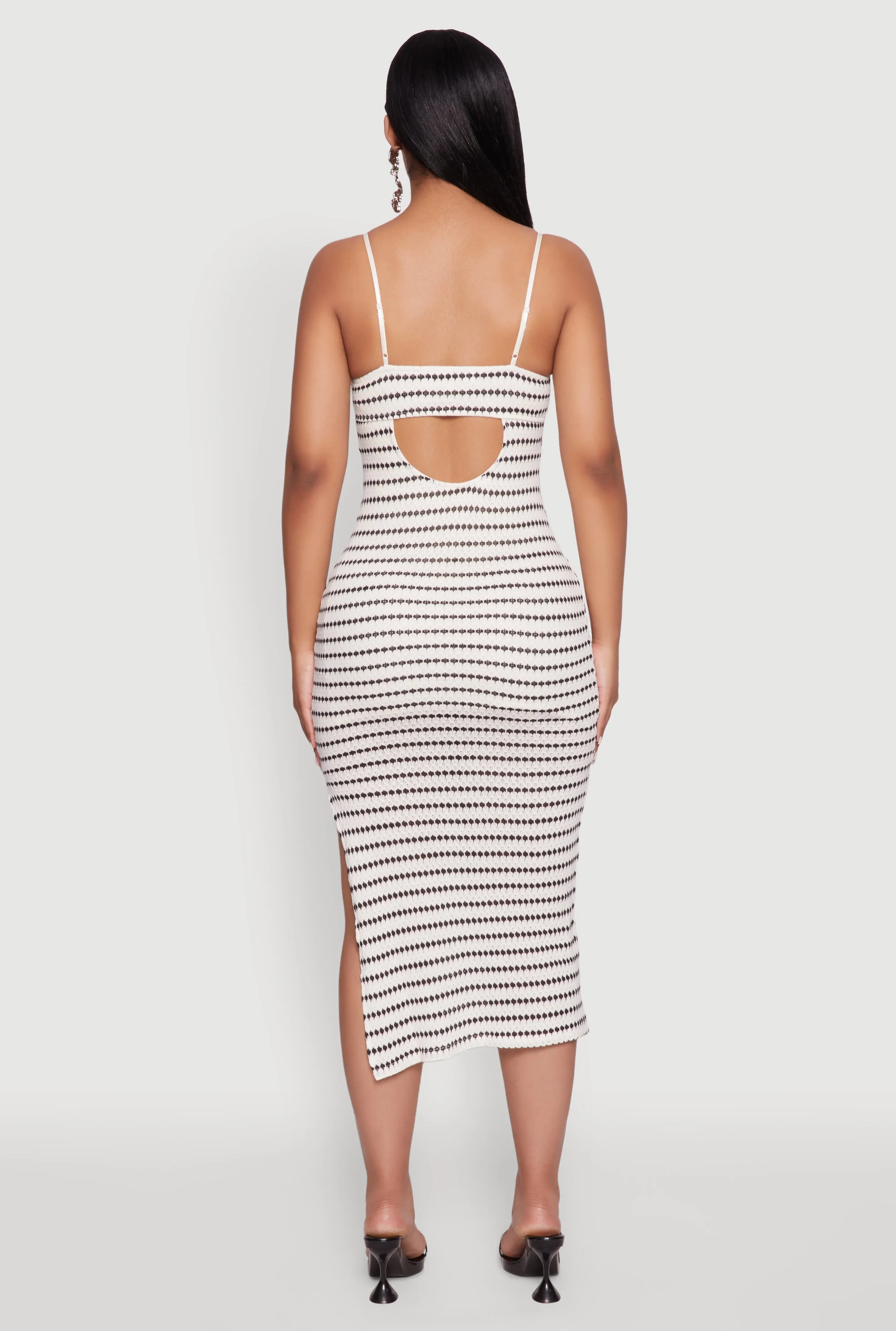 Madden Girl Striped Textured Knit Cami Dress sold by Rainbow product image thumbnail 5