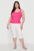 Plus Size Rib Knit Basic Tank Top sold by Rainbow