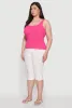 Plus Size Rib Knit Basic Tank Top sold by Rainbow