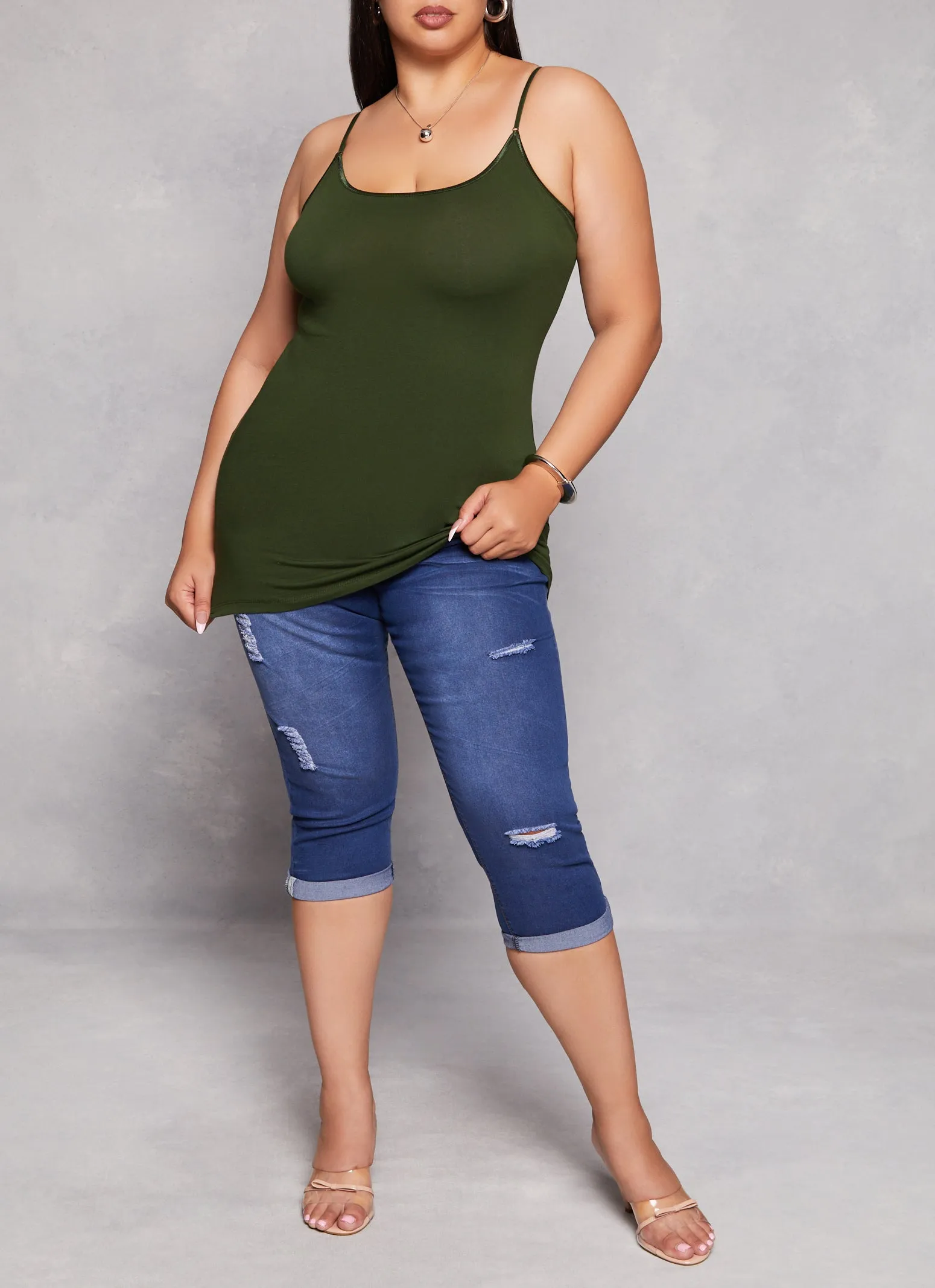 Plus Size Scoop Neck Cami sold by Rainbow product image thumbnail 2