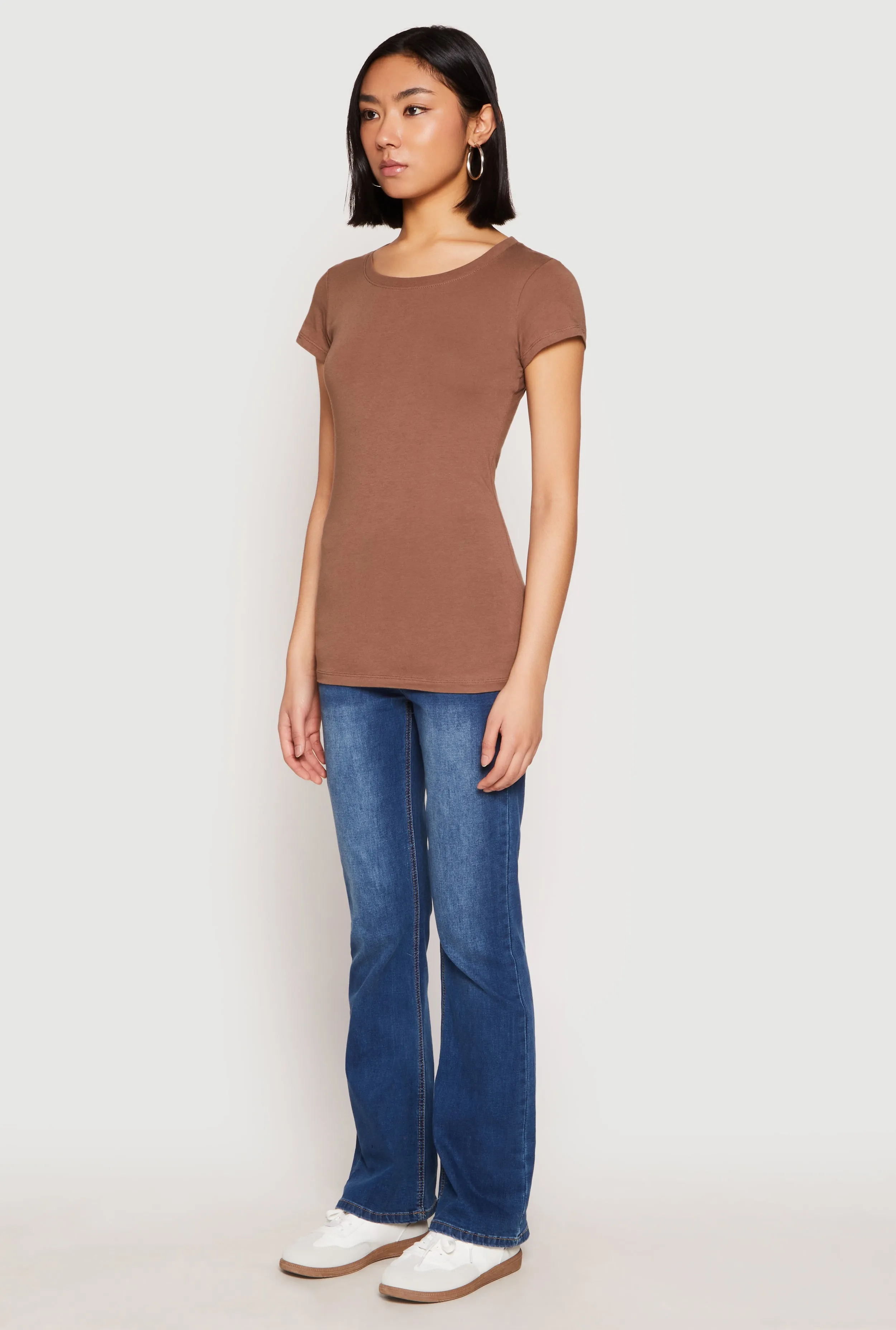 Basic Scoop Neck Tee sold by Rainbow product image thumbnail 5