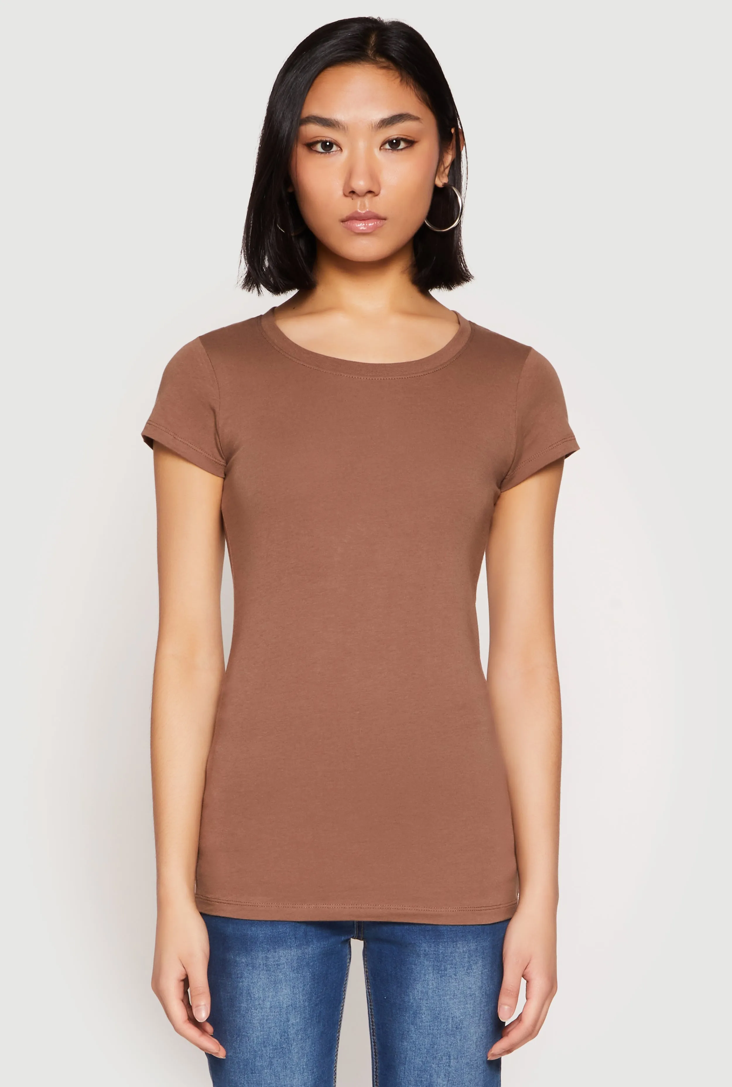 Basic Scoop Neck Tee sold by Rainbow product image thumbnail 2