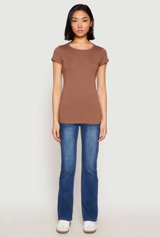 Basic Scoop Neck Tee sold by Rainbow