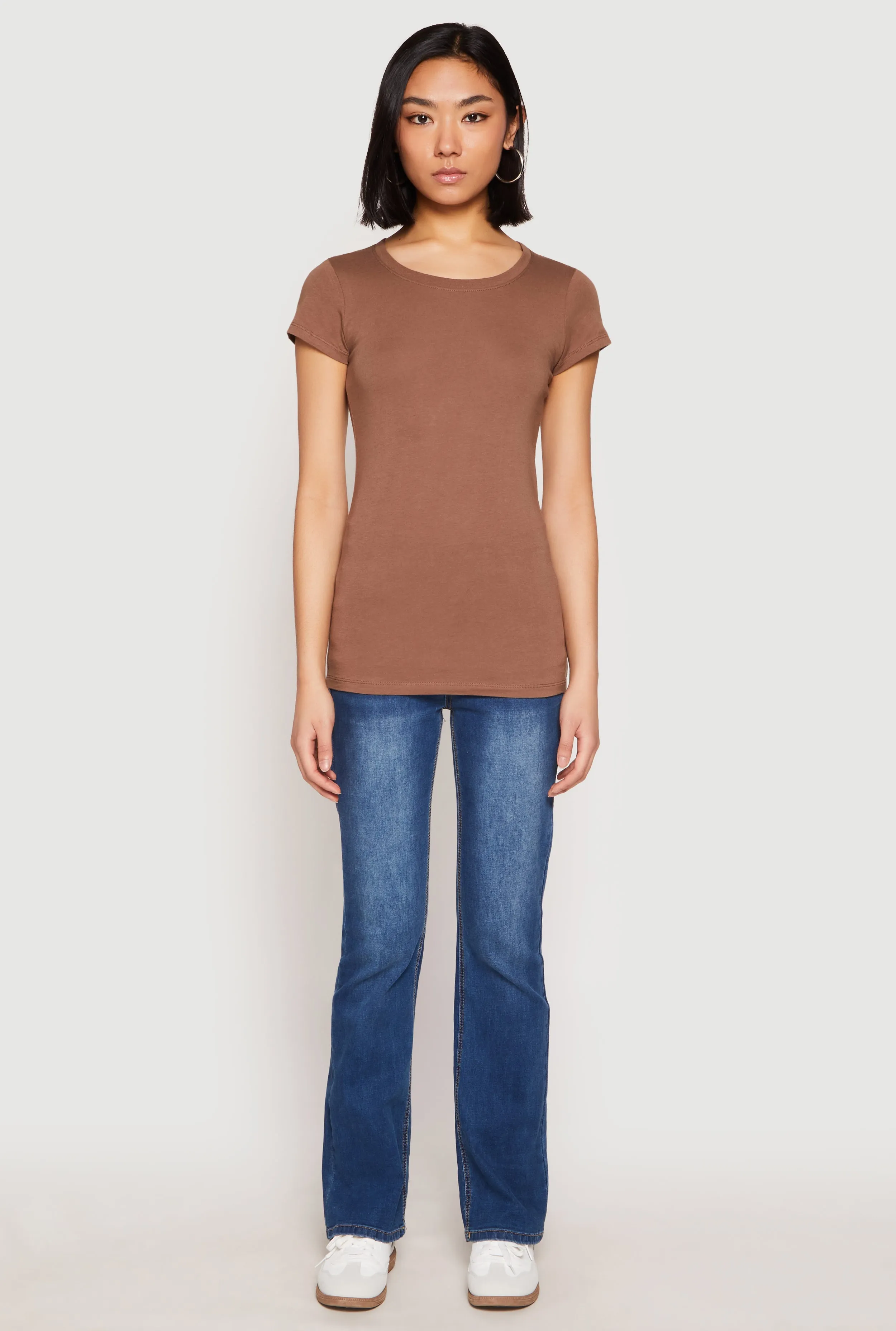 Basic Scoop Neck Tee sold by Rainbow