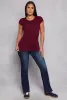 Basic Scoop Neck Tee sold by Rainbow