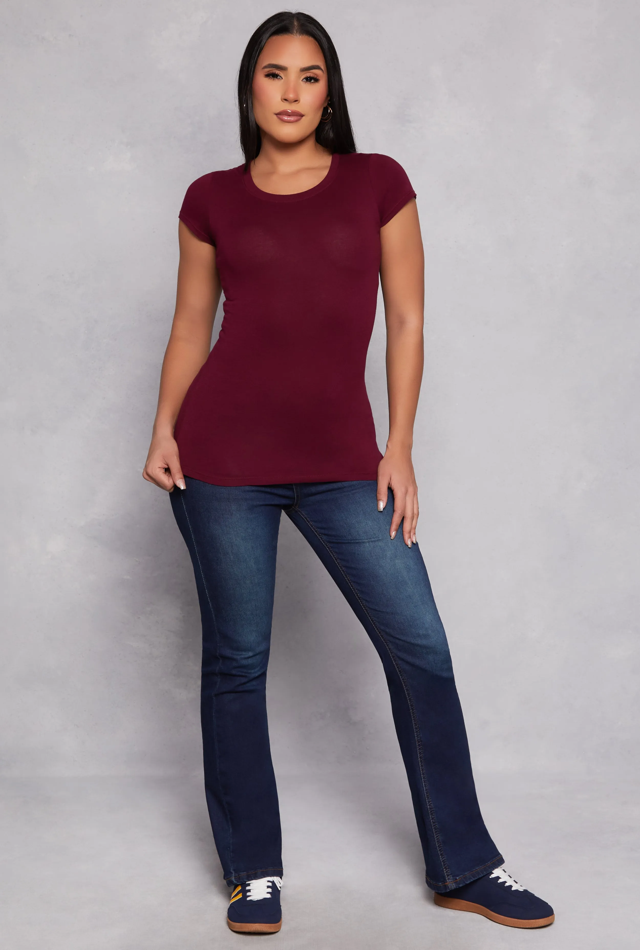 Basic Scoop Neck Tee sold by Rainbow product image thumbnail 2