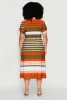 Plus Size Stylish Tie Waist Belted Tabbed Sleeve Shirt Dress sold by Rainbow