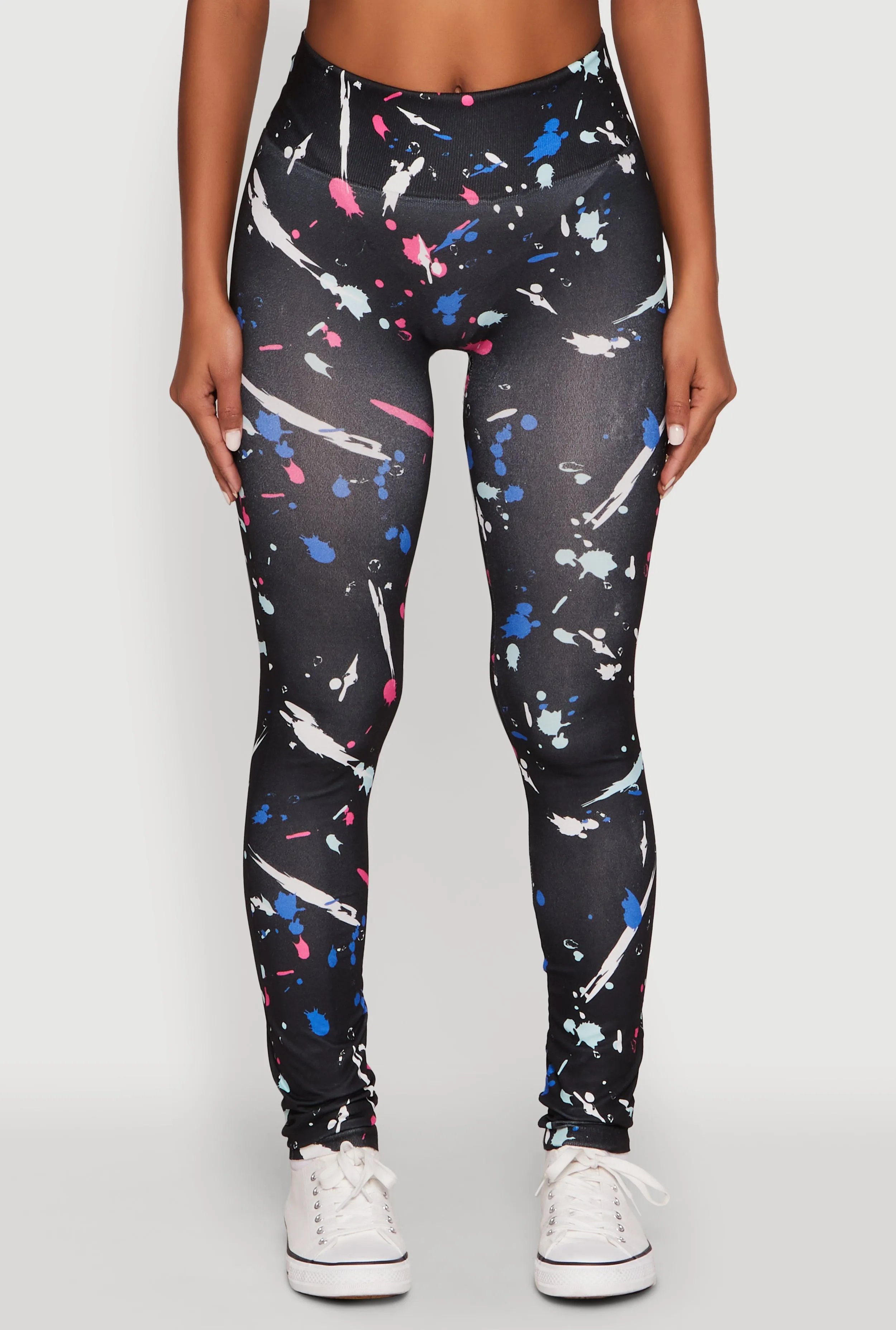 Paint Splatter Leggings with Booty Lift Effect sold by Rainbow product image thumbnail 5