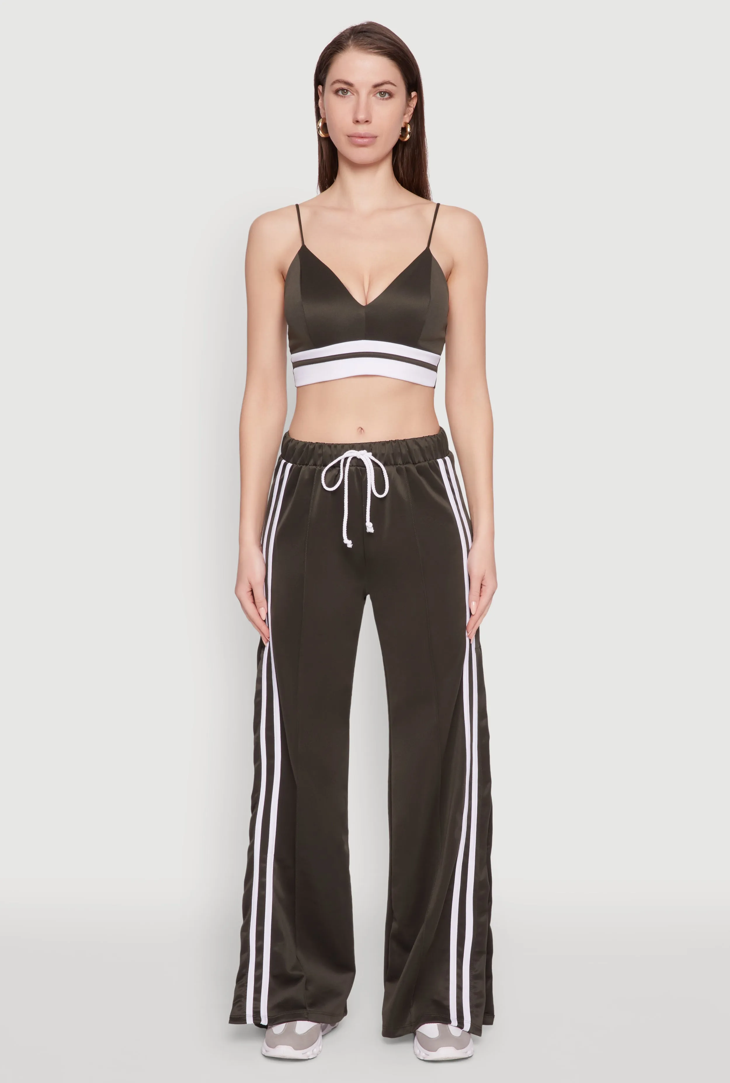 Stylish High Waisted Varsity Stripe Active Pants sold by Rainbow product image thumbnail 2