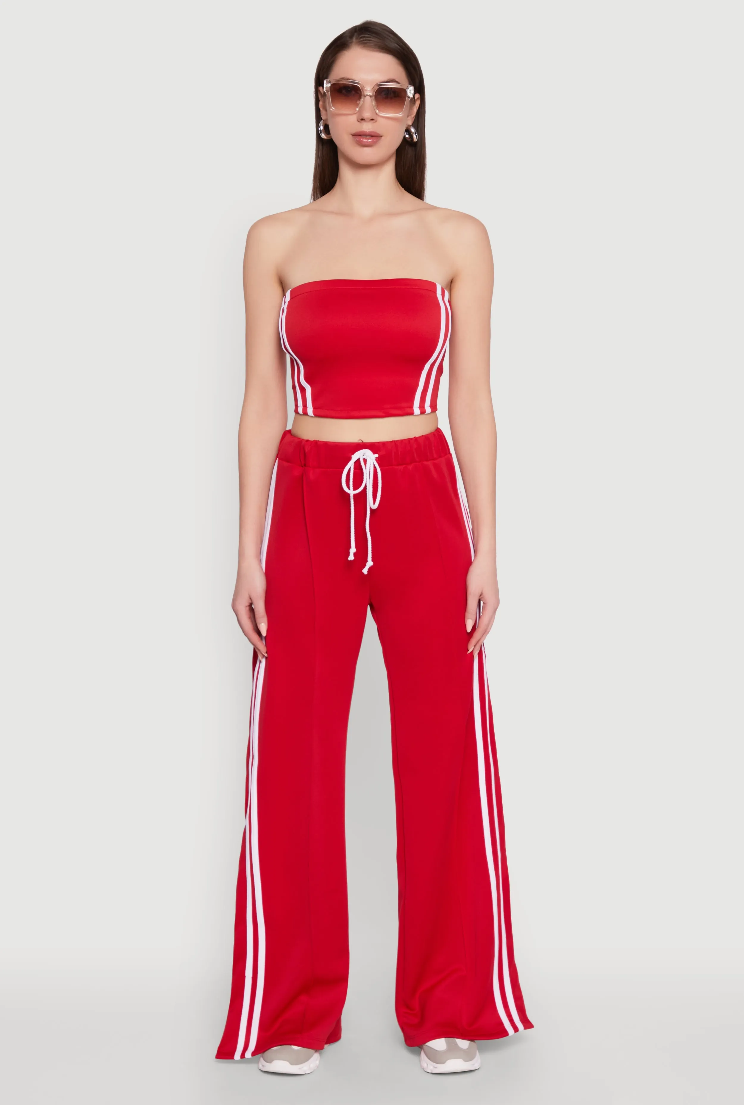 Stylish High Waisted Varsity Stripe Active Pants sold by Rainbow product image thumbnail 2