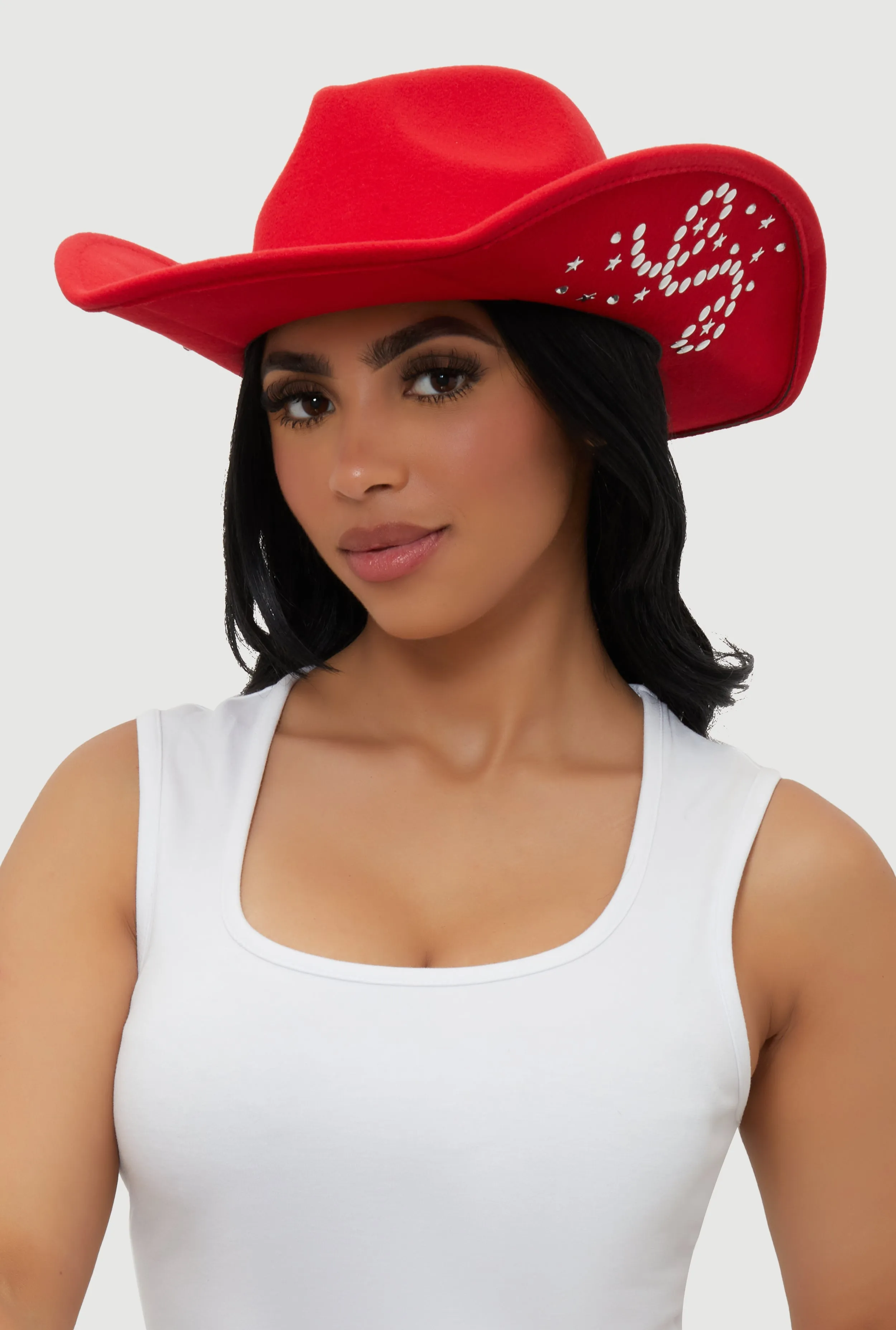 Star Studded Rhinestone Detail Cowboy Hat sold by Rainbow product image thumbnail 2